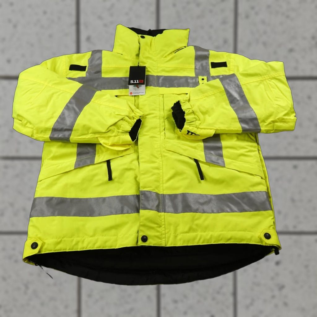 Vintage VINTAGE 5.11 Tactical Coat Mens S 3-in-1 Rev High-Vis Parka Reflective Yellow Size US S / EU 44-46 / 1 - 1 Thumbnail