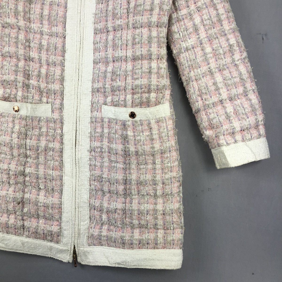 Japanese Brand Vintage Women Tweed Jacket G-Dragon Style by Rady Size XXS / US 00 / IT 34 - 3 Thumbnail