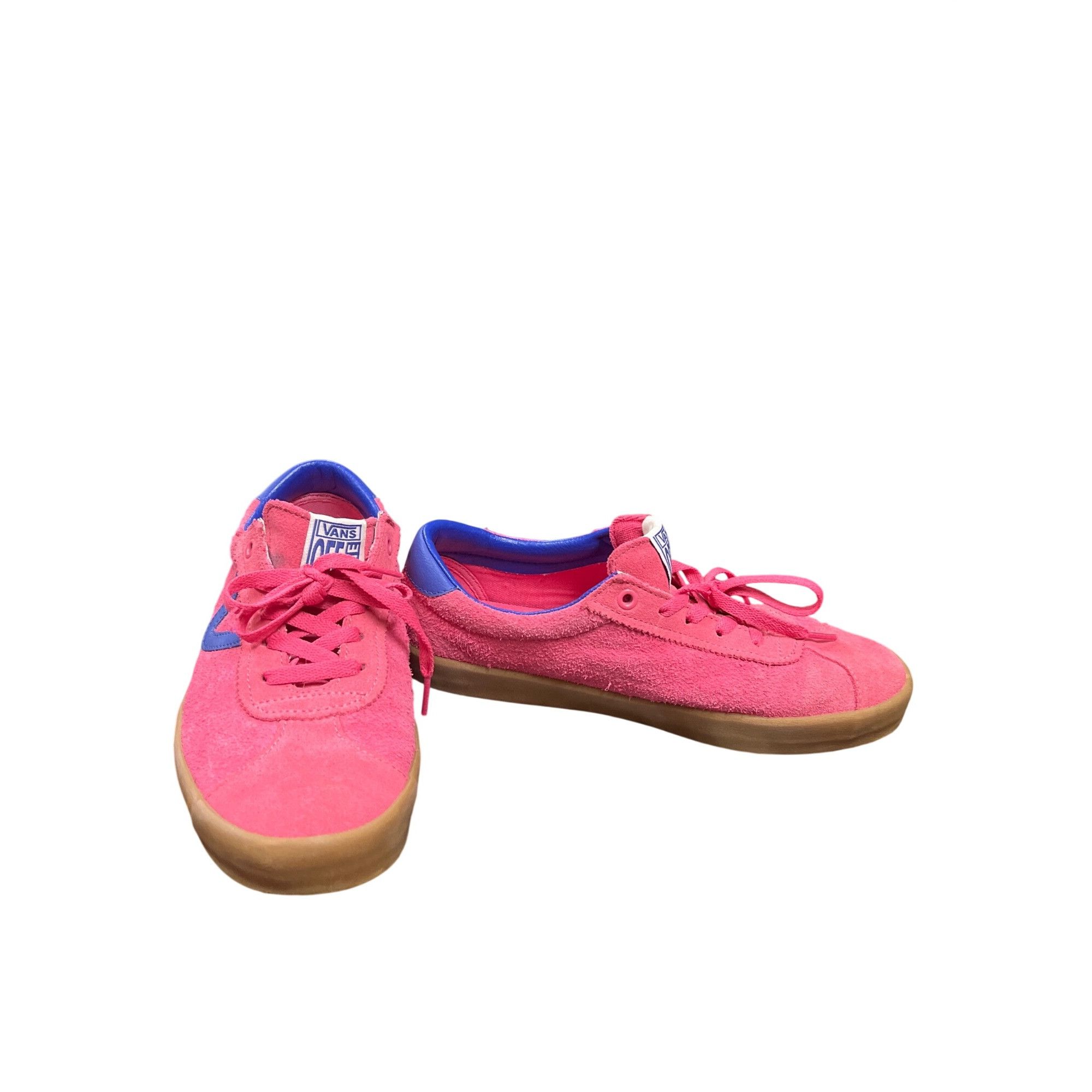 Vans Vans Off The Walls wms pink blue suede low top sneakers shoe Size US 9.5 / IT 39.5 - 1 Thumbnail