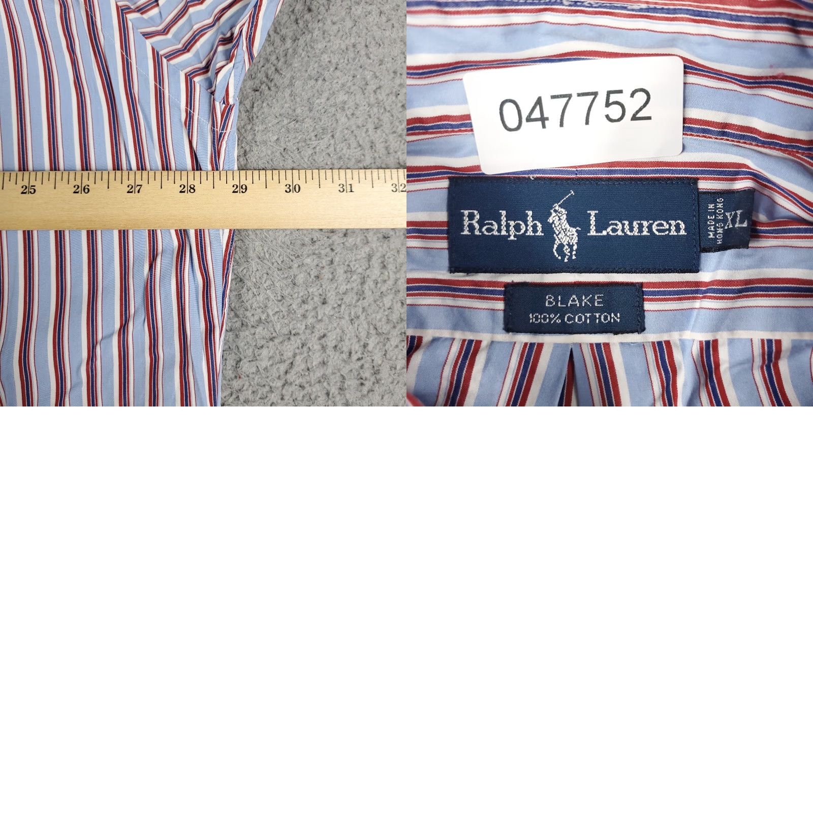 Ralph Lauren Ralph Lauren Shirt Men XL Blue Red Striped Pony Button-Up Collared Long Sleeve Casual Classic American Preppy Mens XL Blue Striped Polo Shirt? Size US XL / EU 56 / 4 - 8 Thumbnail