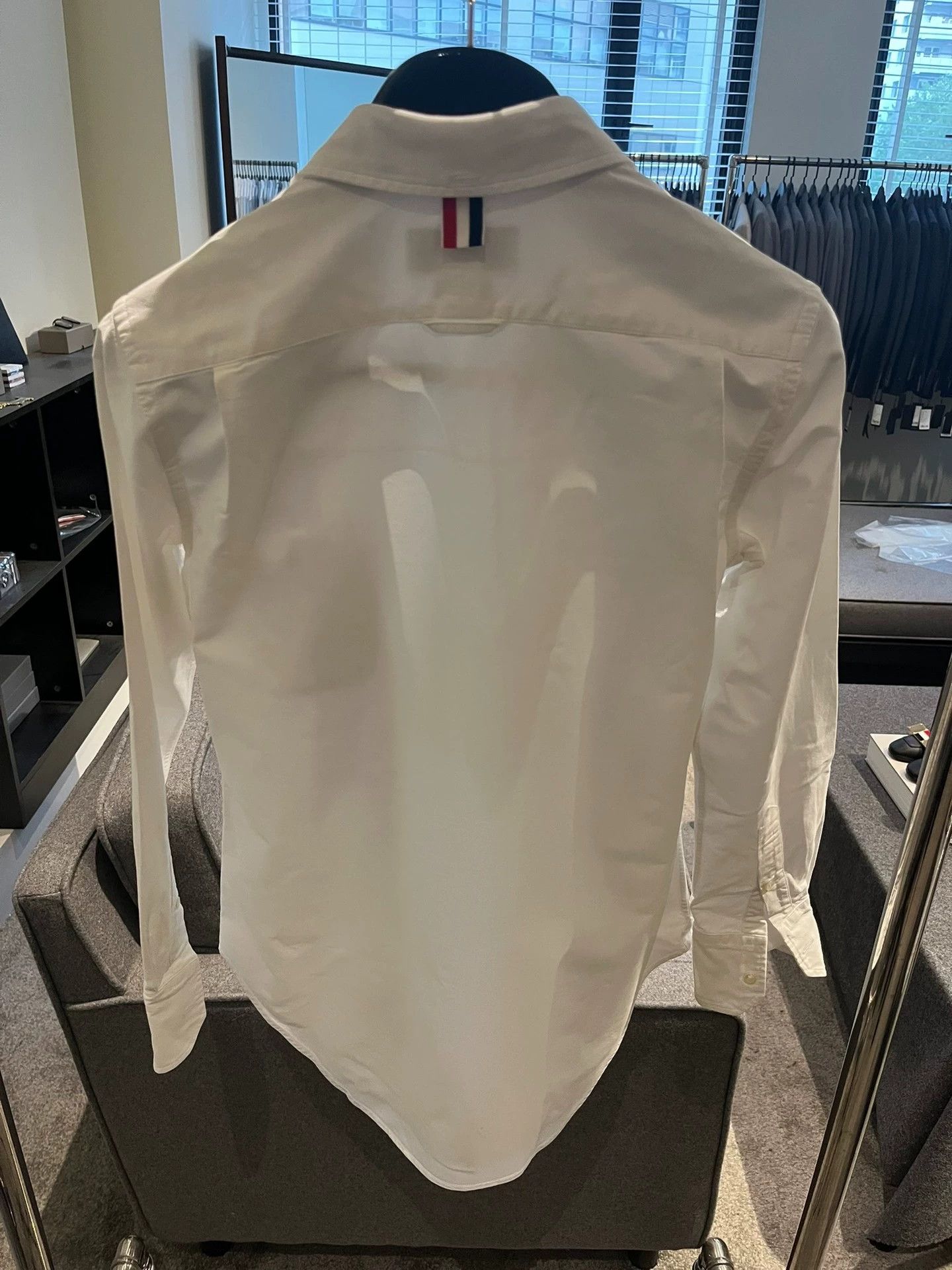 Thom Browne Thom Browne Women's Tricolor Placket Shirt White Size38 Size XS / US 0-2 / IT 36-38 - 3 Thumbnail