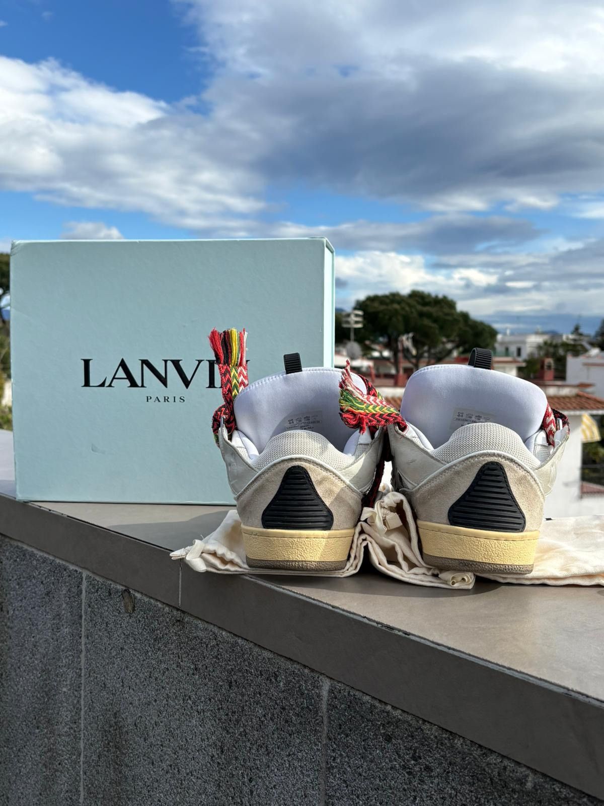 Lanvin Lanvin Curb White Ivory Sneakers Size US 11 / EU 44 - 9 Thumbnail