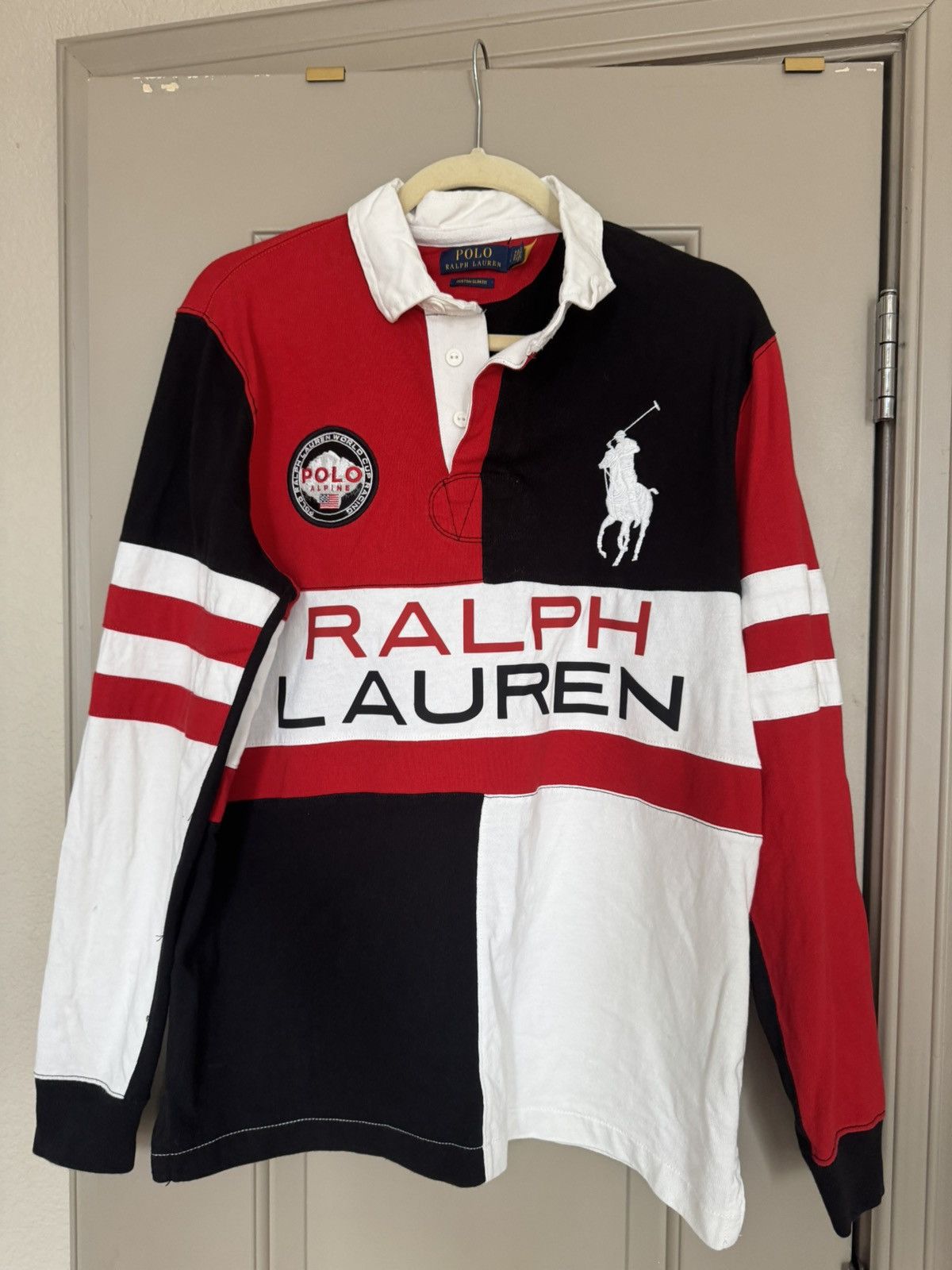 Polo Ralph Lauren Polo Ralph Lauren Retro Alpine red and black long sleeve Size US L / EU 52-54 / 3 - 1 Thumbnail
