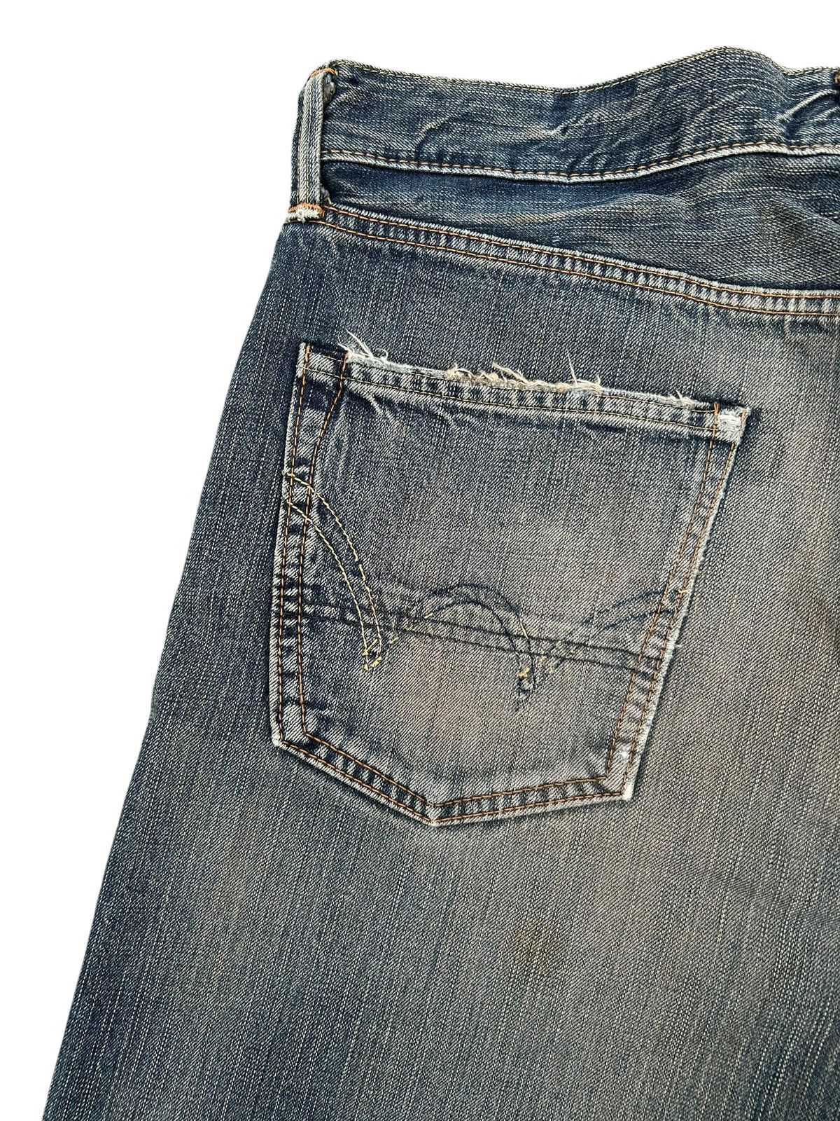 Kapital Vintage Edwin 505ZX Selvedge Distressed Denim Jeans Size US 38 / EU 54 - 13 Thumbnail