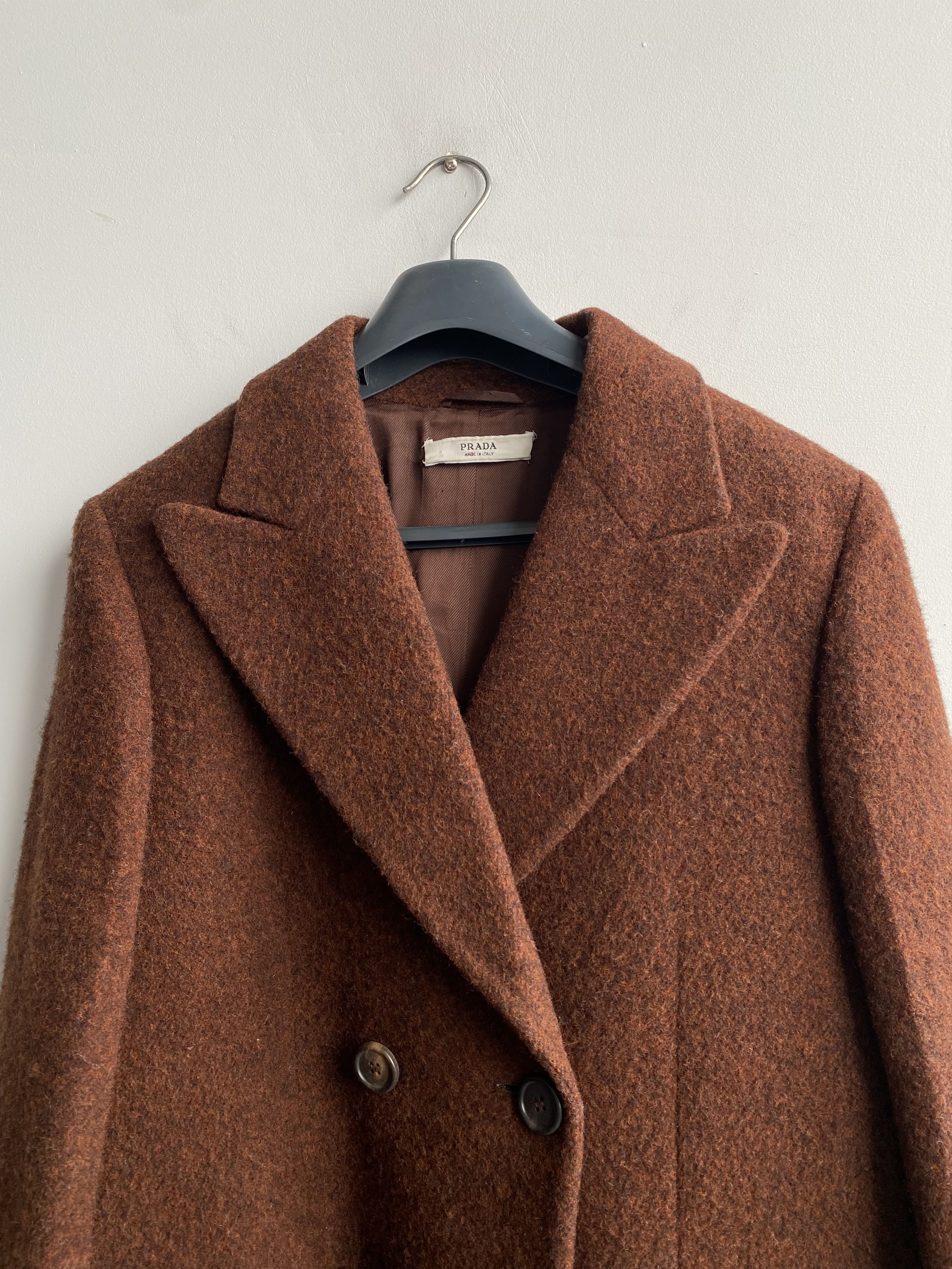 Prada PRADA Women’s Lana Wool Oversized Coat Size 42 Size M / US 6-8 / IT 42-44 - 5 Thumbnail