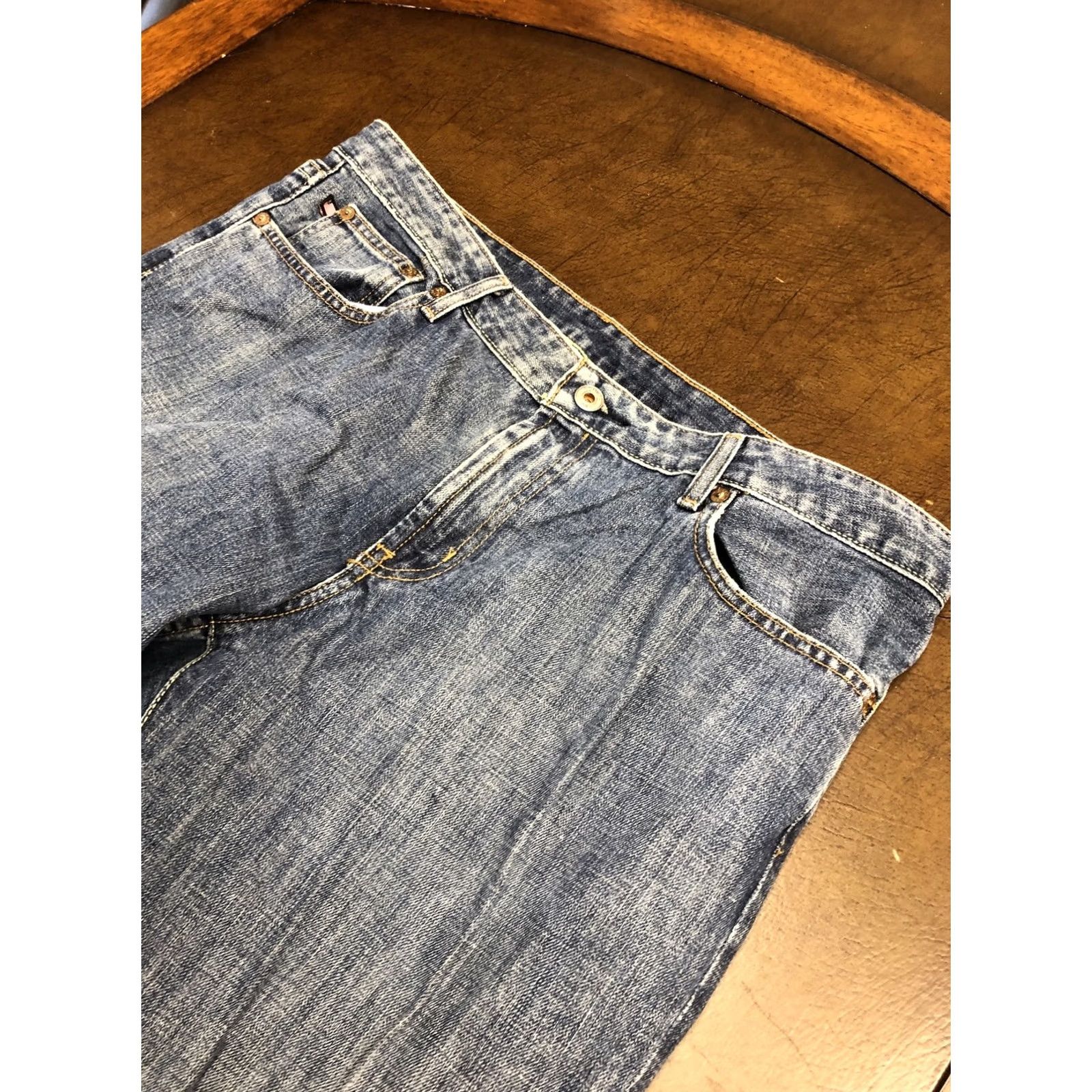 Polo Ralph Lauren VINTAGE Polo Ralph Lauren Women's Kelly Bootcut Jeans Zip Fly 16x32 36x31.5 Blue Denim Logo Regular Modern Classic Womens Size 38" / US 16 / IT 52 - 5 Thumbnail
