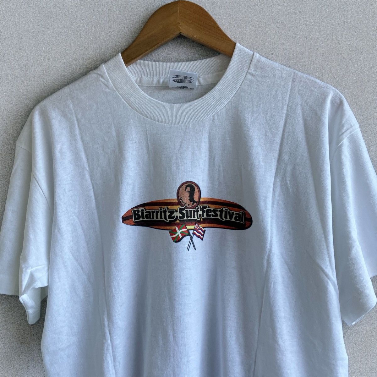 Vintage 90s Biarritz Surf Festival Tee Shirt L’esprit D’Hawaii Size US XL / EU 56 / 4 - 10 Thumbnail