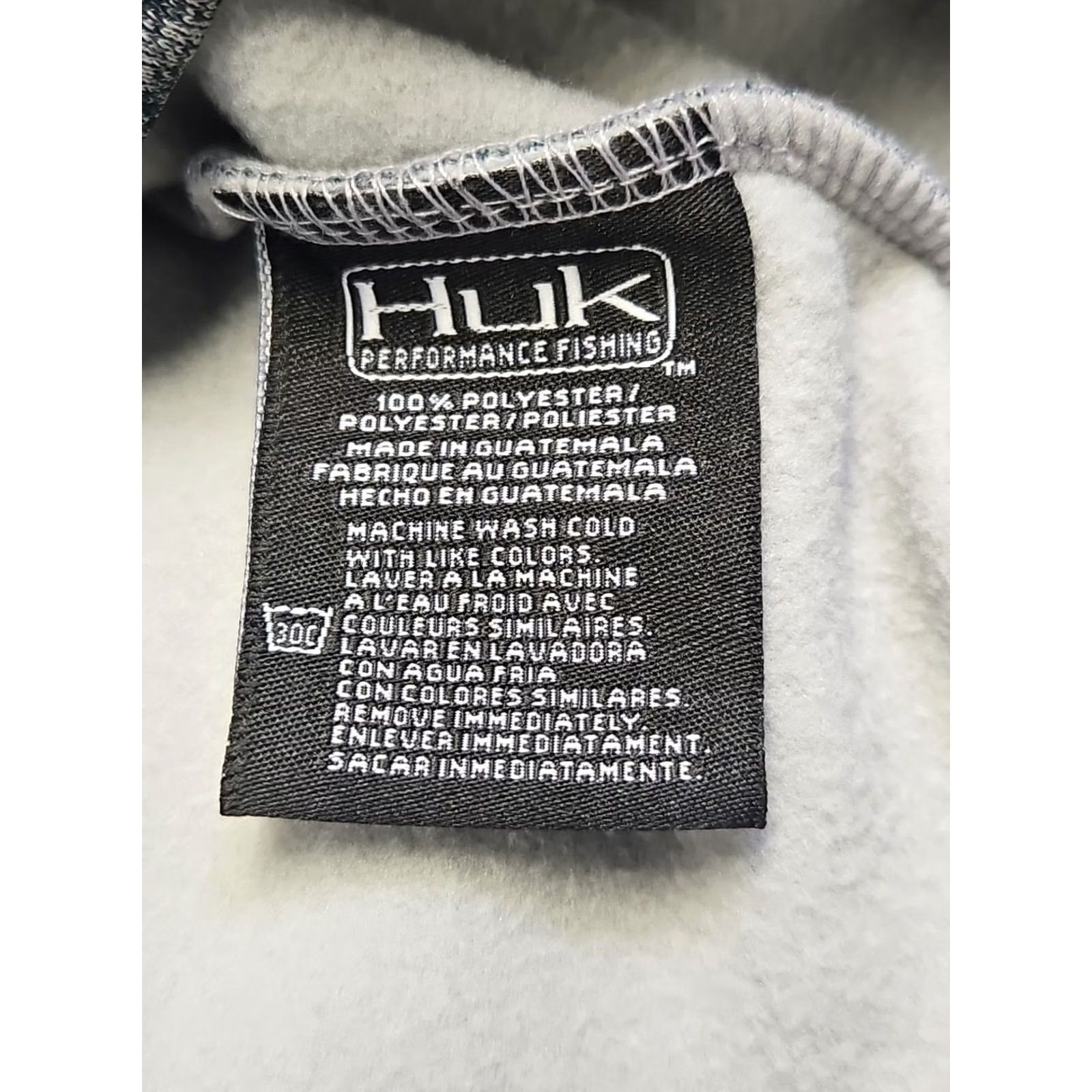 Vintage Huk Performance Fishing Shirt Mens XL Gray Heather Long Sleeve Crewneck Size US XL / EU 56 / 4 - 5 Thumbnail