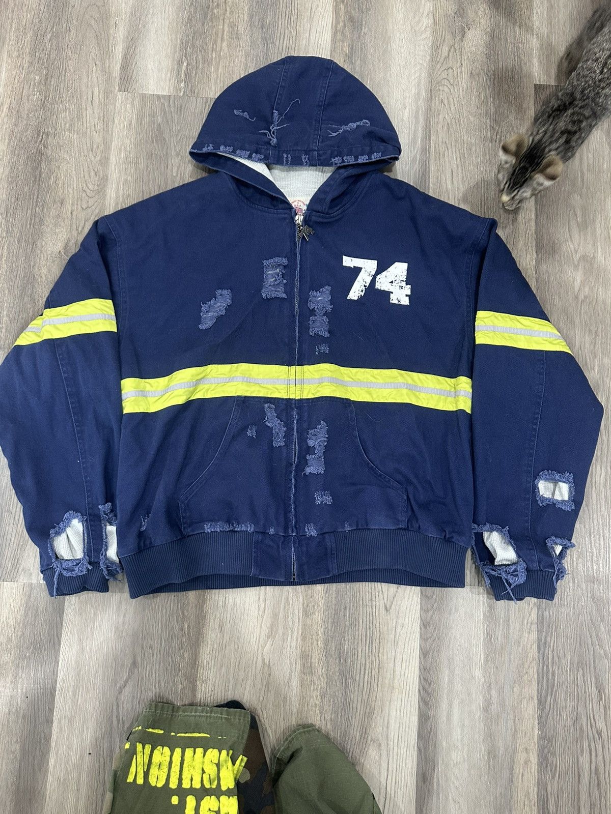 Other Garbage Man Denim Jacket Size US L / EU 52-54 / 3 - 1 Thumbnail
