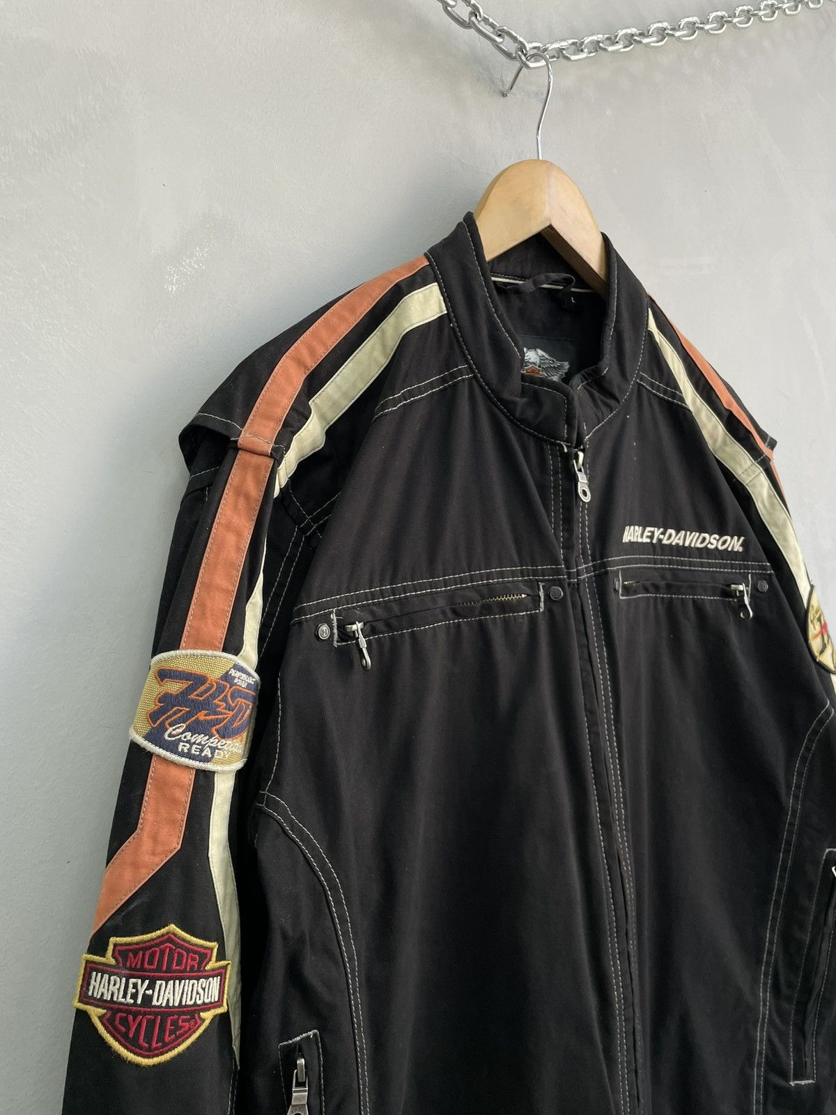 Racing moto harley davidson jacket y2k hype