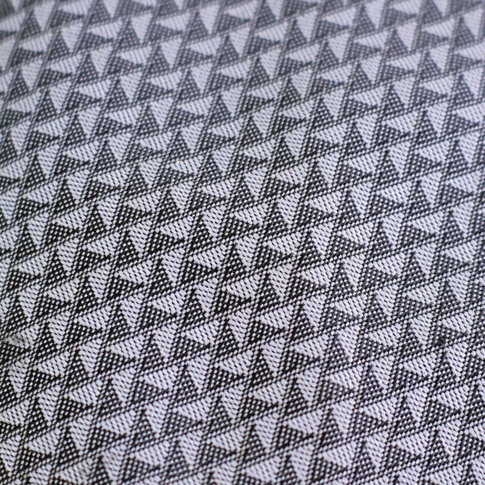 Designer The Men's Store Gray Silk Geometric Polyester Tie Size ONE SIZE - 2 Thumbnail