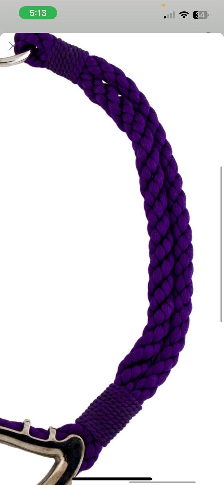 Etro ETRO purple braided & silver claw buckle waist belt Size ONE SIZE - 7 Thumbnail