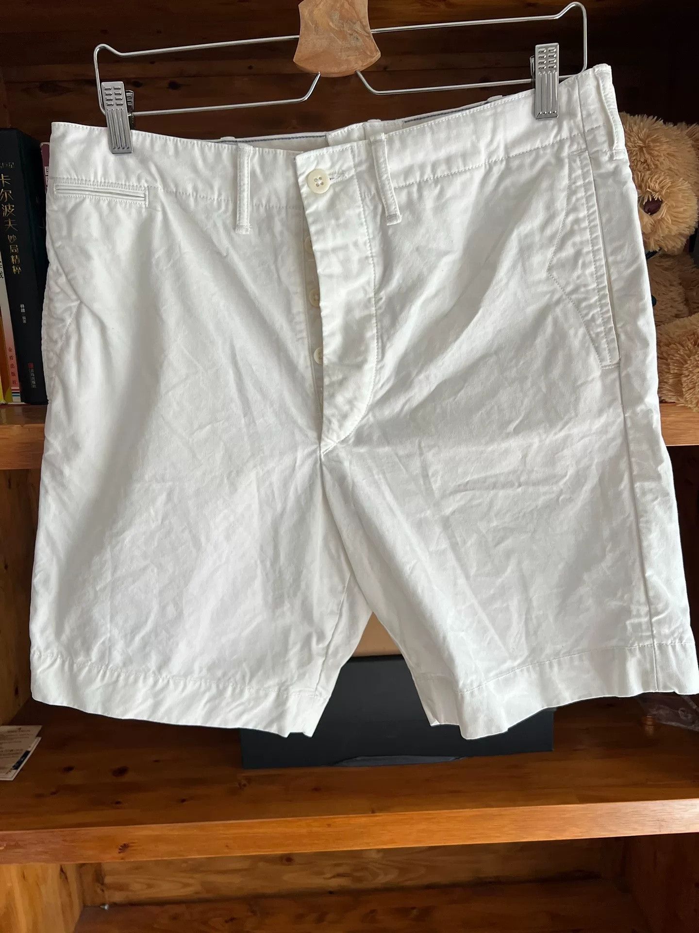 RRL Ralph Lauren RRL Double RL Vintage White Cargo Shorts Size US 31 - 2 Thumbnail
