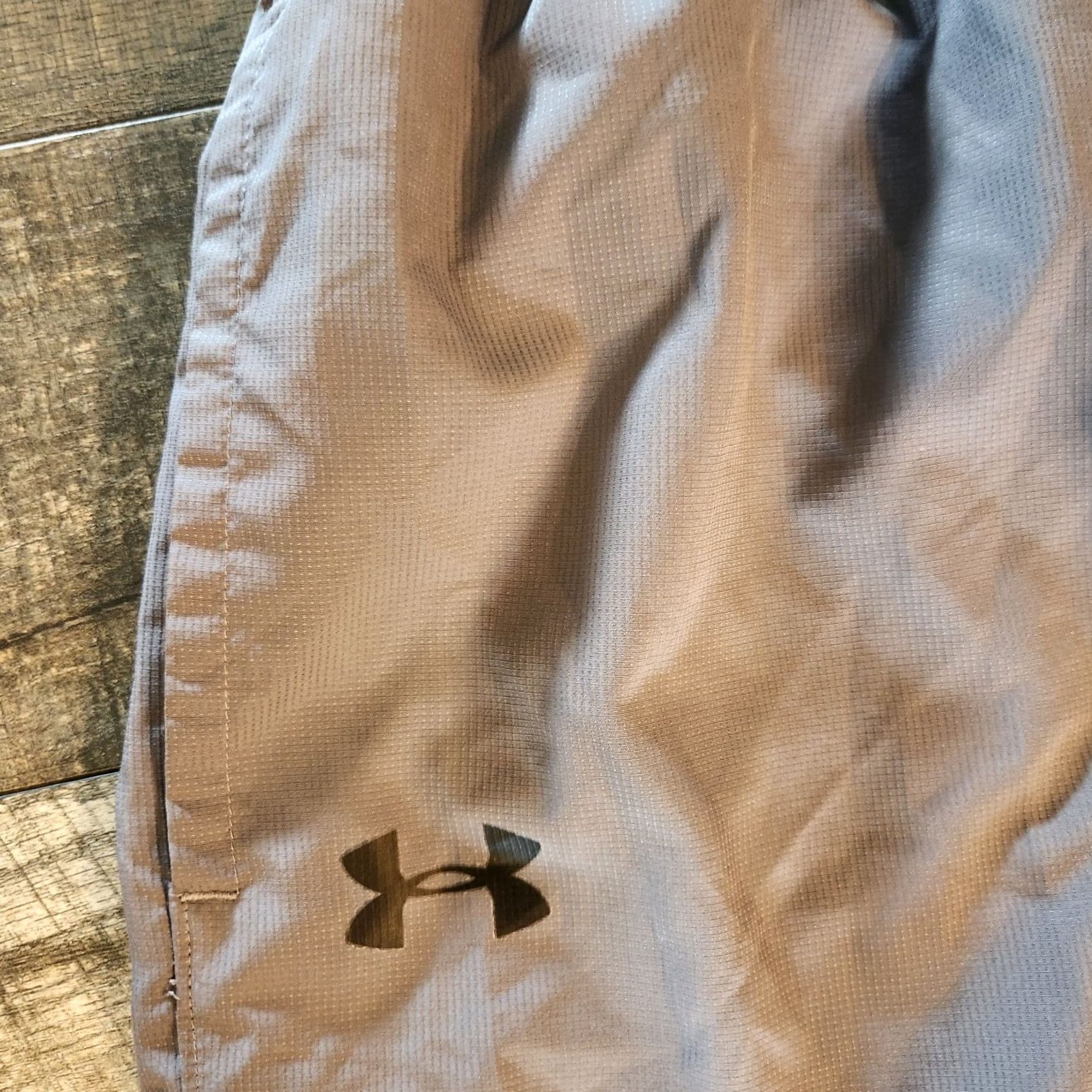 Under Armour Under Armour Wind Pants Mens Medium Gray Loose Fit Zip Ankle Drawstring Athletic Size US 31 - 5 Thumbnail
