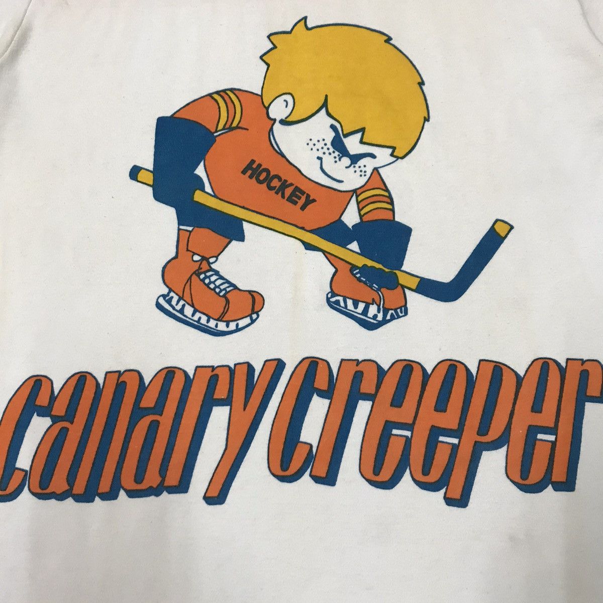 NHL Vintage 80s Canary Creeper 3q Shirt Size US M / EU 48-50 / 2 - 3 Thumbnail
