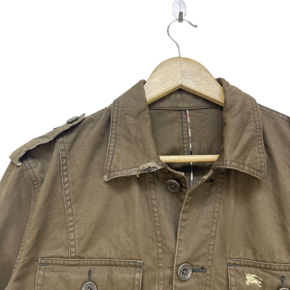 Burberry × Vintage Luxury Brand Distressed Burberry Jacket Size M / US 6-8 / IT 42-44 - 3 Thumbnail