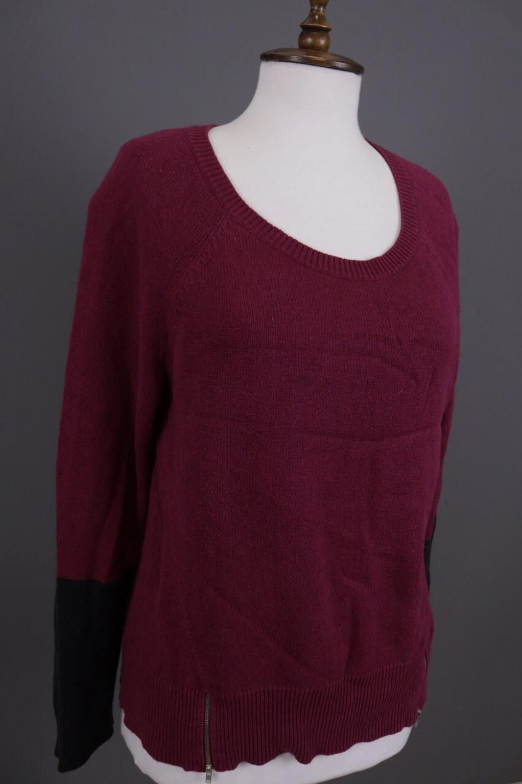 Eileen Fisher Eileen Fisher Burgubdy Lagenlook Cotton Sweater Size M Size M / US 6-8 / IT 42-44 - 4 Thumbnail