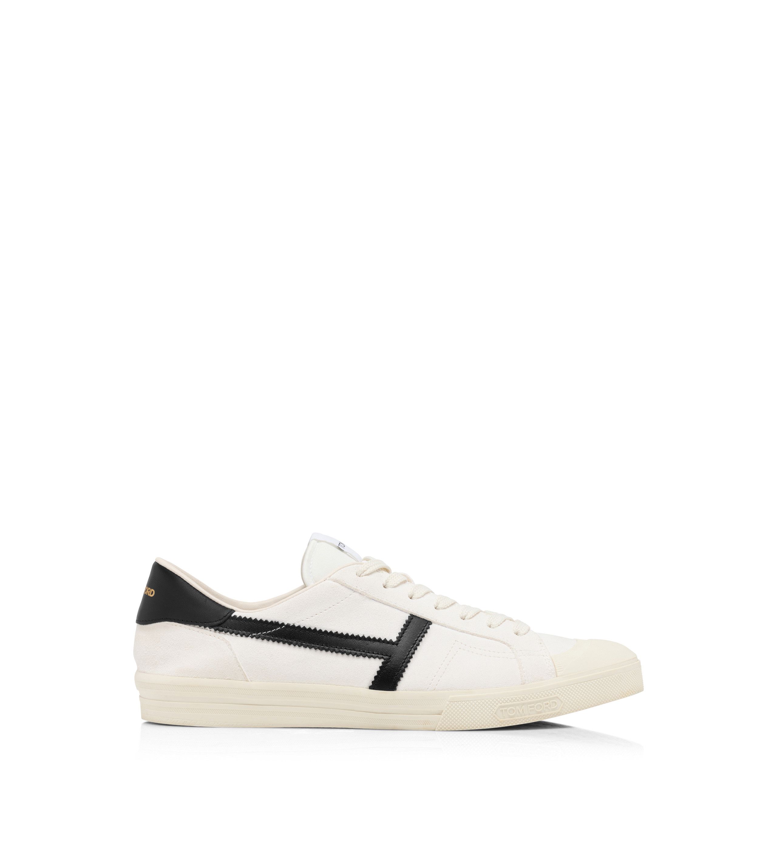 Tom Ford o1s22i1n0125 Leather Sneakers in White & Black Size US 10 / EU 43 - 1 Thumbnail