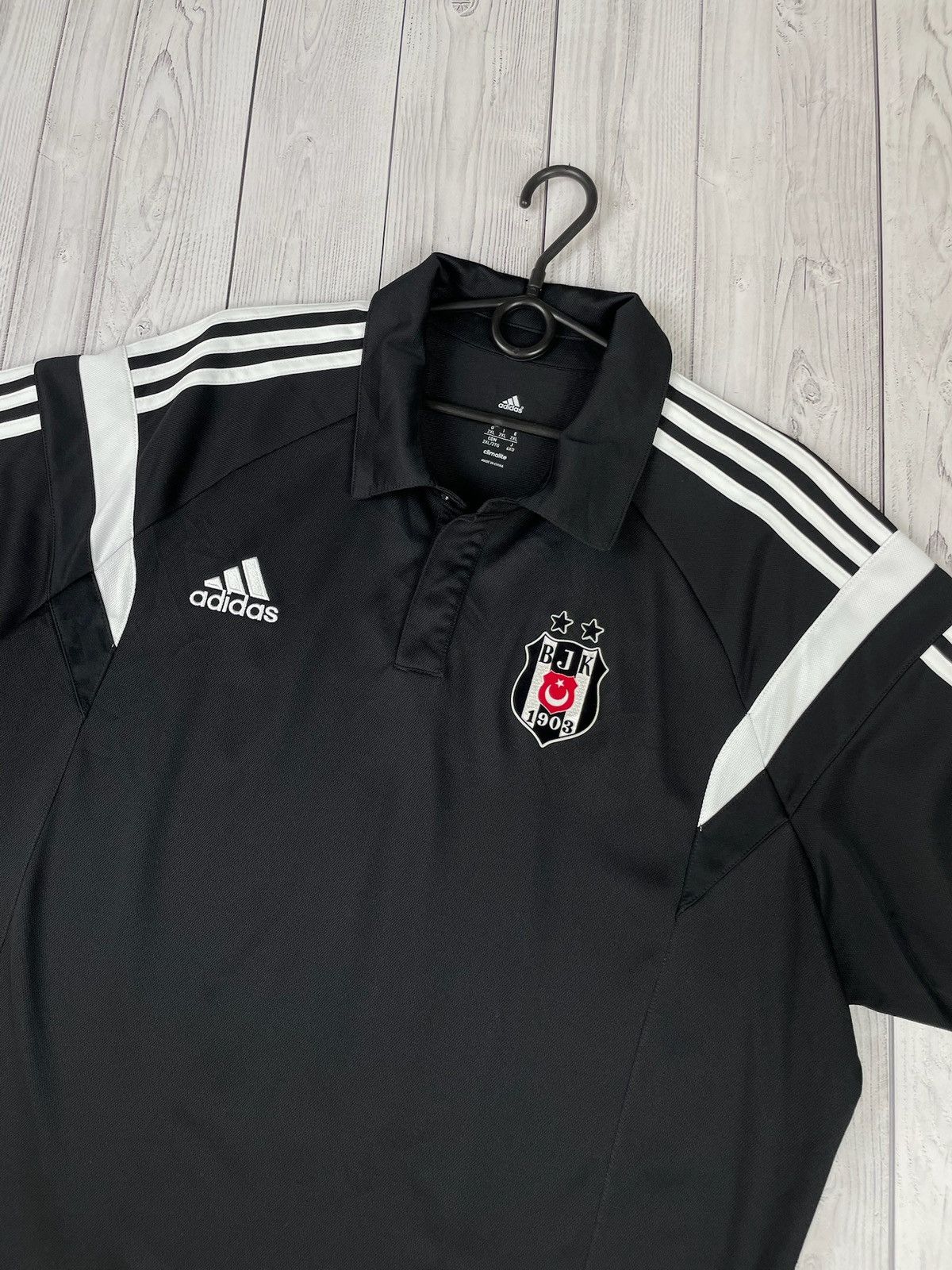 Adidas Vintage adidas polo Soccer Besiktas size XXL Size US XXL / EU 58 / 5 - 2 Thumbnail