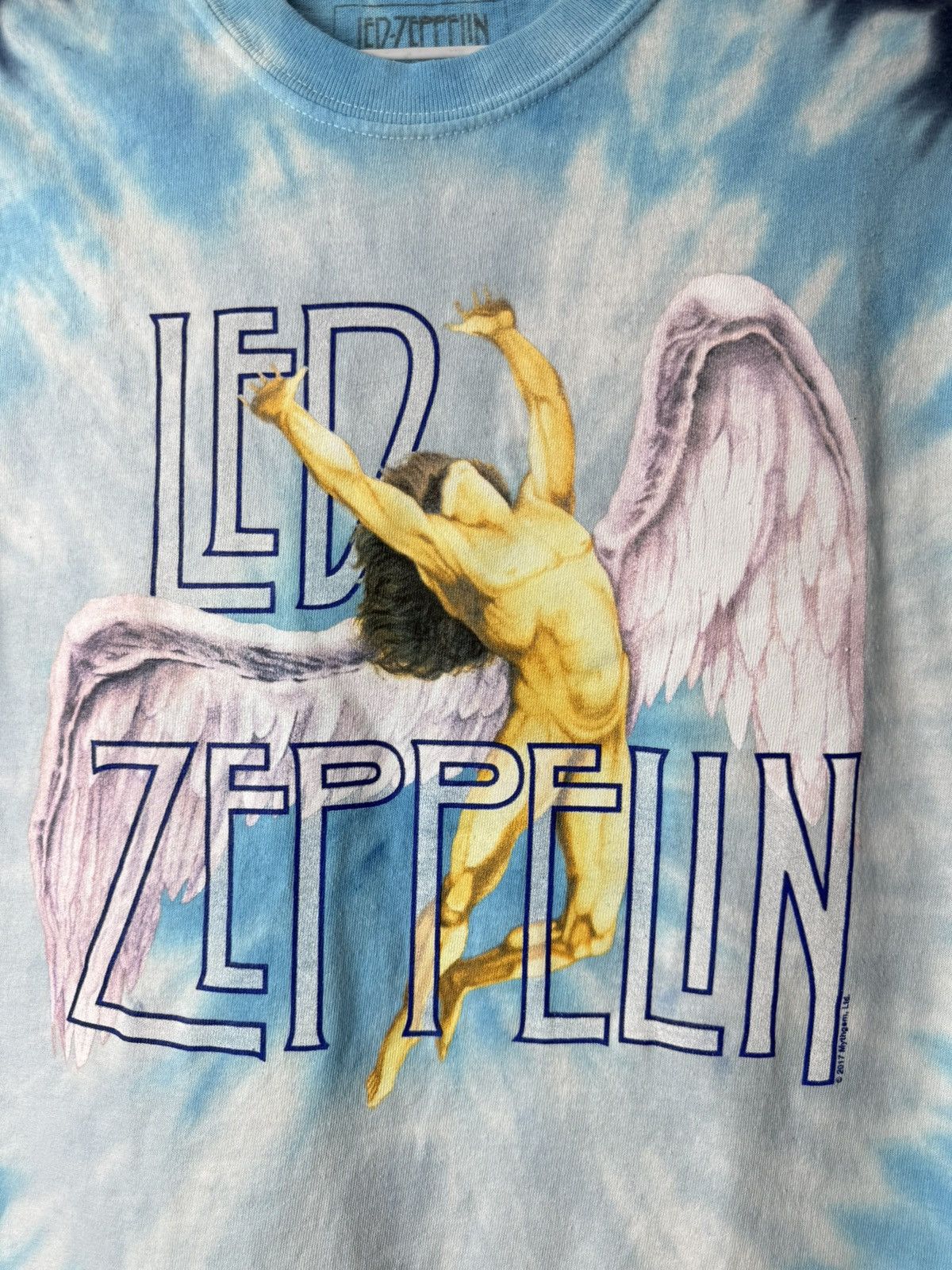 Led Zeppelin Vintage Led Zeppelin Band T Shirt Tie Dye Liquid Blue Size US S / EU 44-46 / 1 - 2 Thumbnail