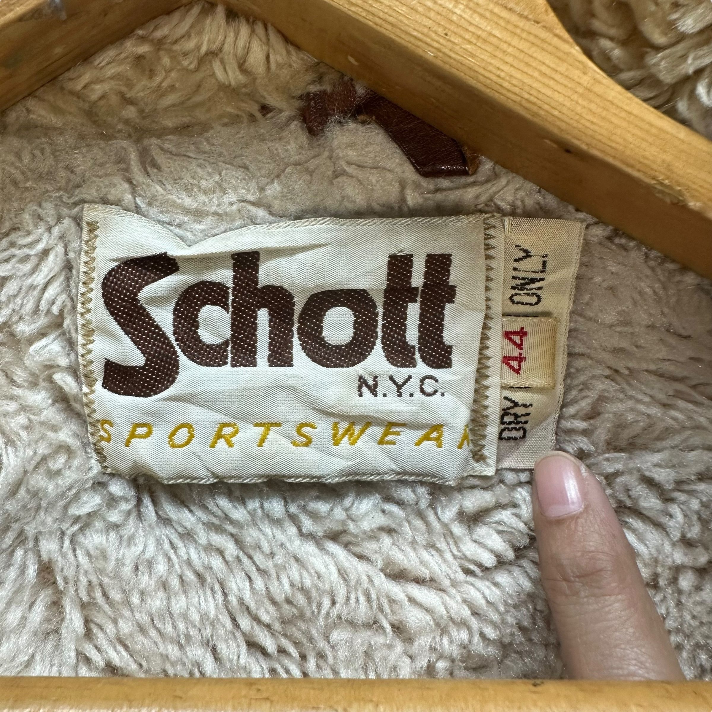 Schott 80's Schott NYC A2 Type Shearling Corduroy Jacket #A14-0357 Size US M / EU 48-50 / 2 - 12 Thumbnail