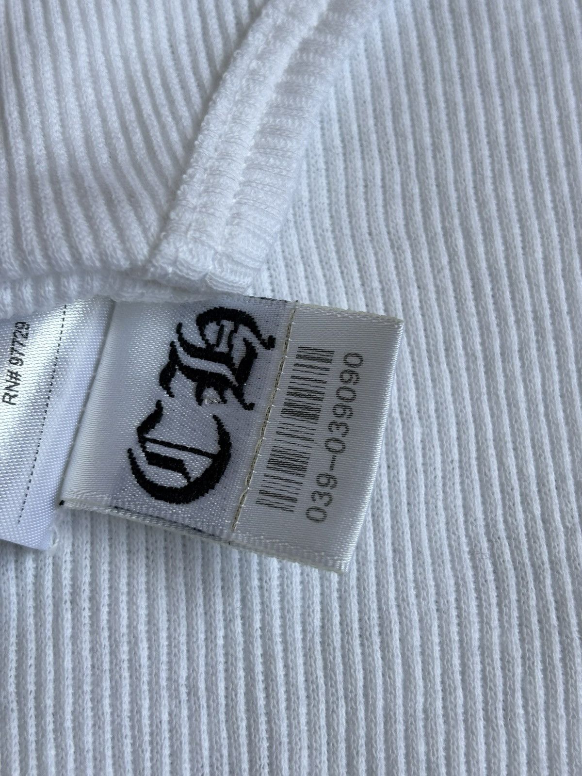 Chrome Hearts Chrome Hearts White Scroll Tank Top Size US M / EU 48-50 / 2 - 10 Thumbnail