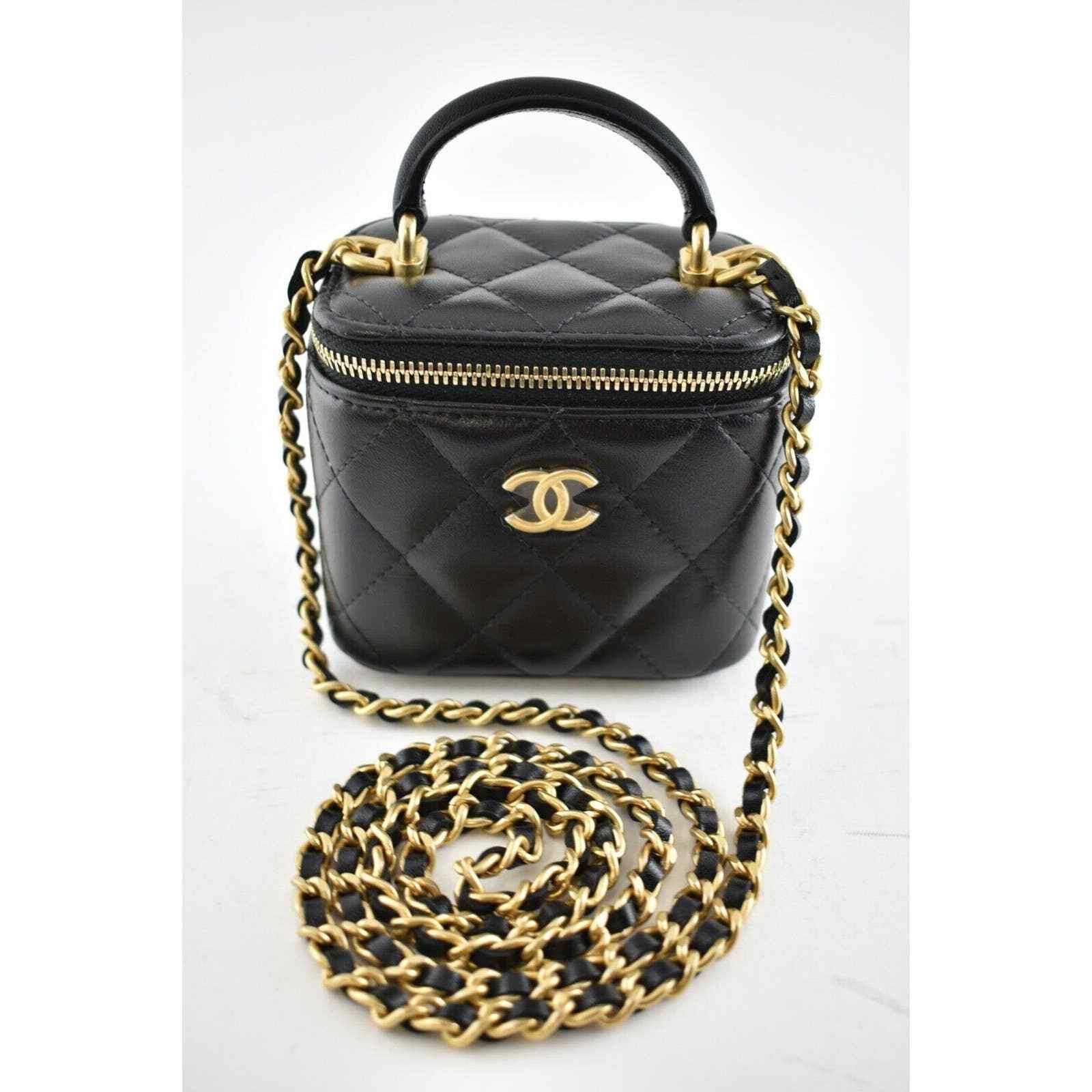 Chanel Chanel Mini Vanity Top Handle Logo Shoulder Crossbody Bag Size ONE SIZE - 5 Thumbnail