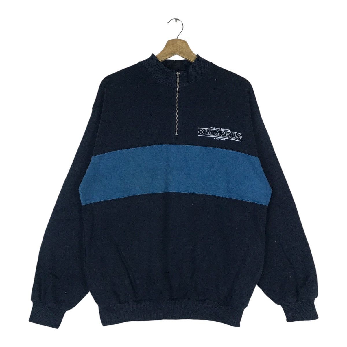 Vintage Vintage Venton Quarter Zip Pullover Jumper Sweatshirt Size US XL / EU 56 / 4 - 1 Thumbnail