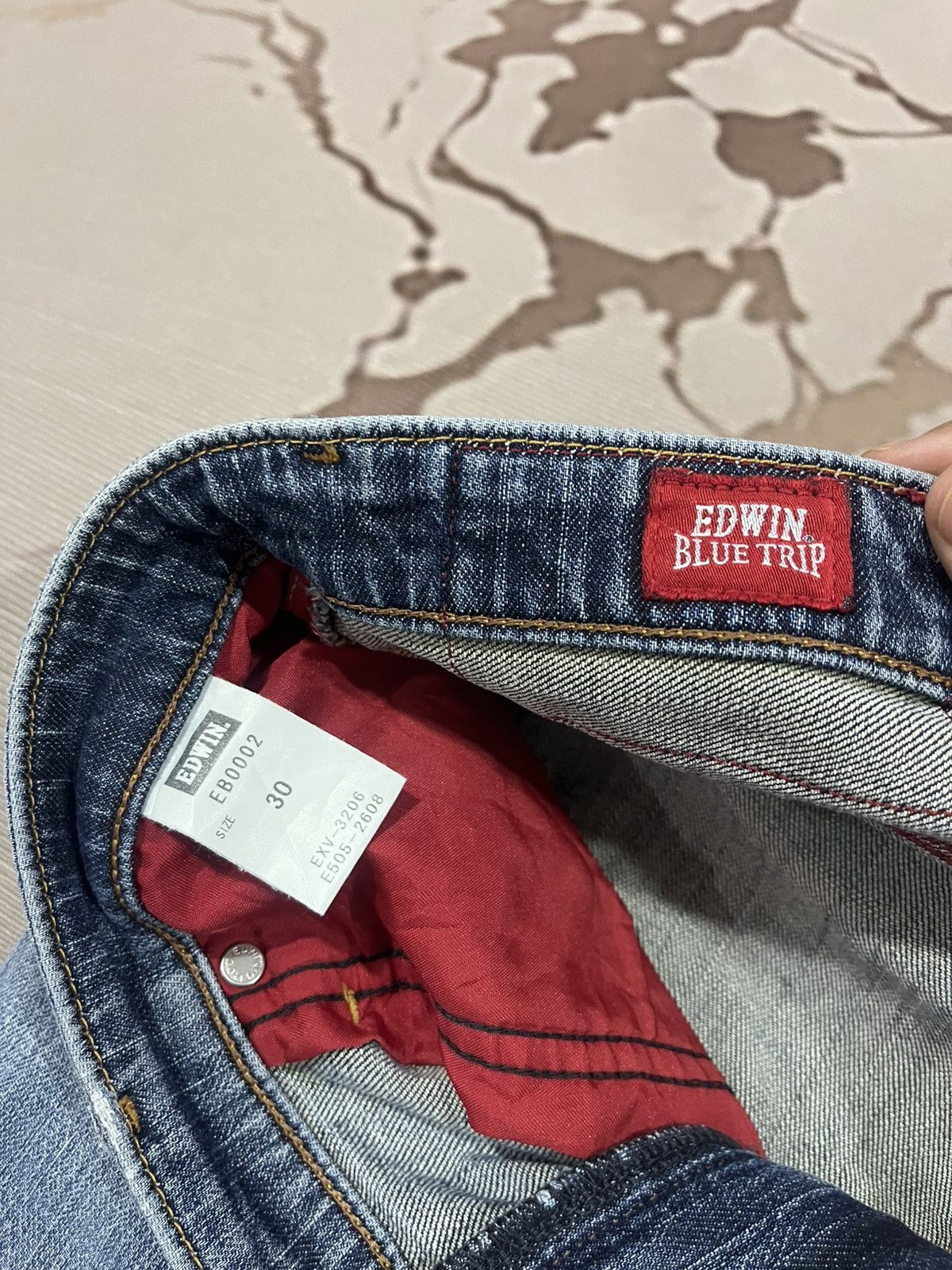 Edwin Edwin Blue Trip 3D Curved Distressed Denim Japan Size US 30 / EU 46 - 11 Thumbnail