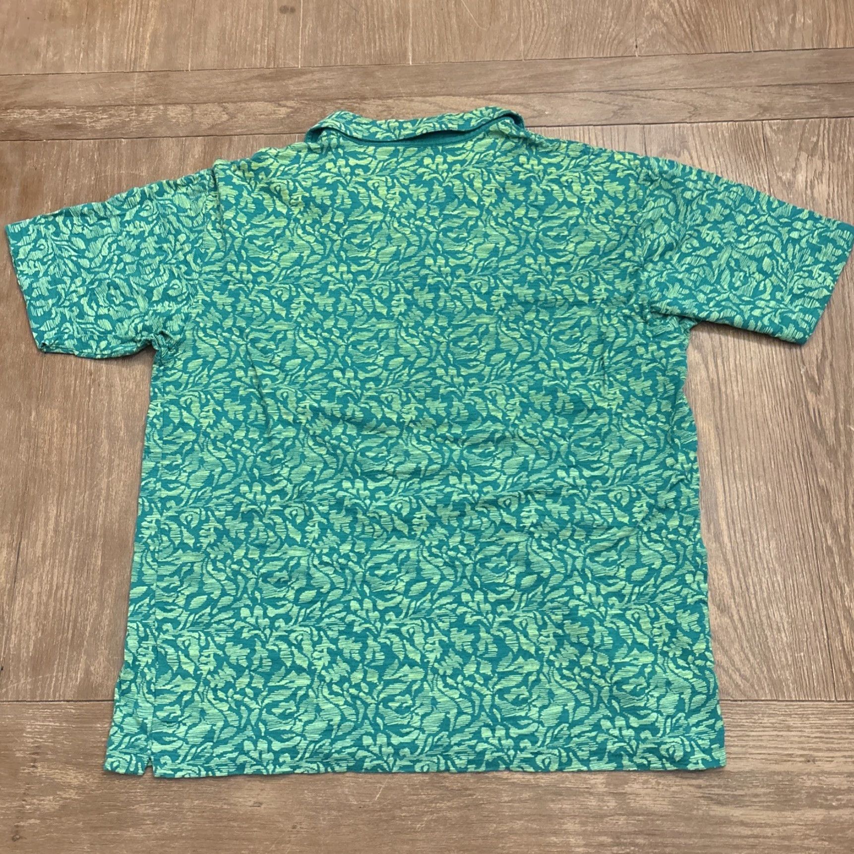 Vintage VINTAGE Tiger Woods Golf Polo Shirt Men L 3-Button Collared Floral Green Shirt Mens Large Floral Golf Size US L / EU 52-54 / 3 - 6 Thumbnail