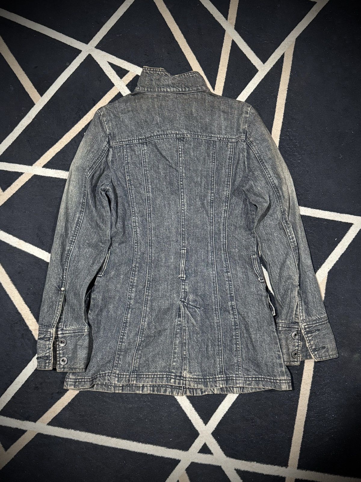 5351 POUR LES HOMMES Washed Jacket Denim Coated 5351 Pour Less Homme Size US S / EU 44-46 / 1 - 2 Thumbnail