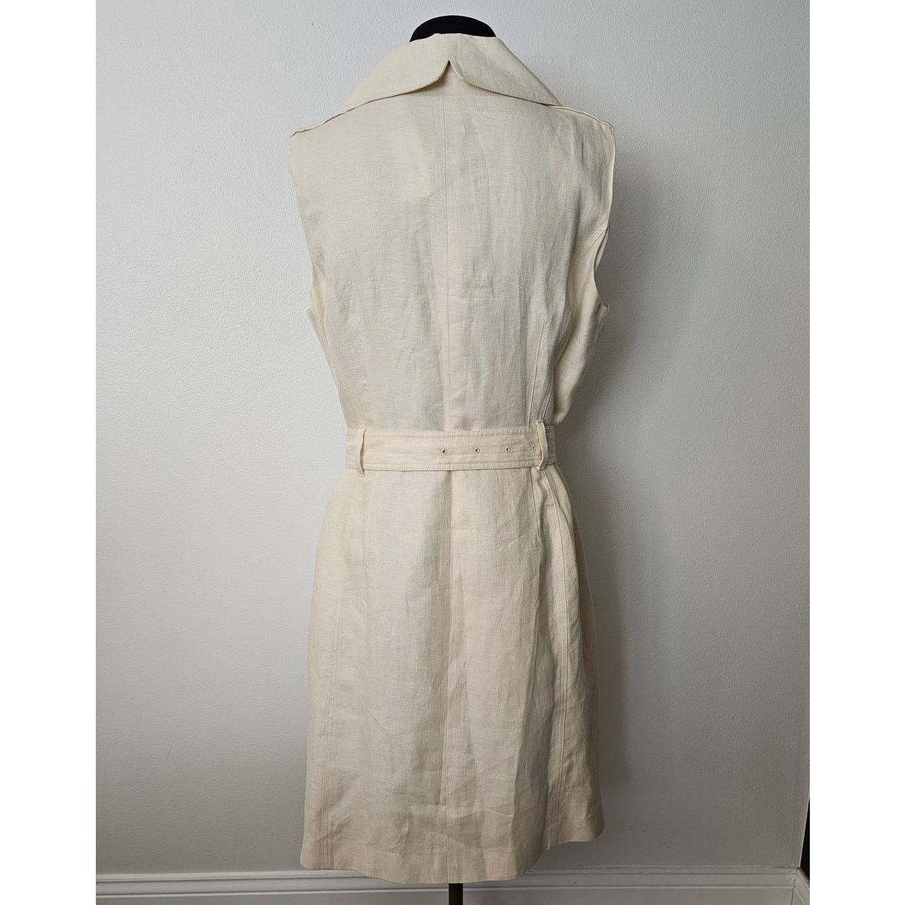 Brooks Brothers Brooks Brothers Lanificio Campore Pure Linen Shirt Dress 16 Size XXL / US 16-18 / IT 52-54 - 4 Thumbnail