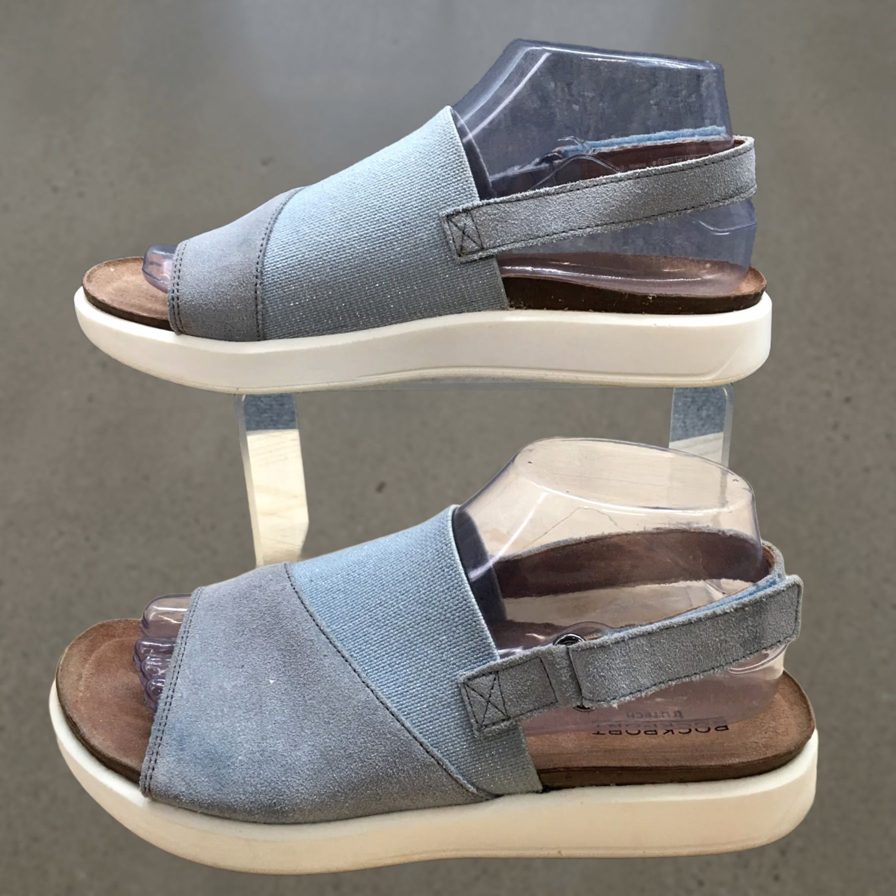 Rockport Rockport Sandals Womens 7.5 M Kyra Slingback Blue Leather Casual Comfort CI4824 Size US 8 / IT 38 - 1 Thumbnail