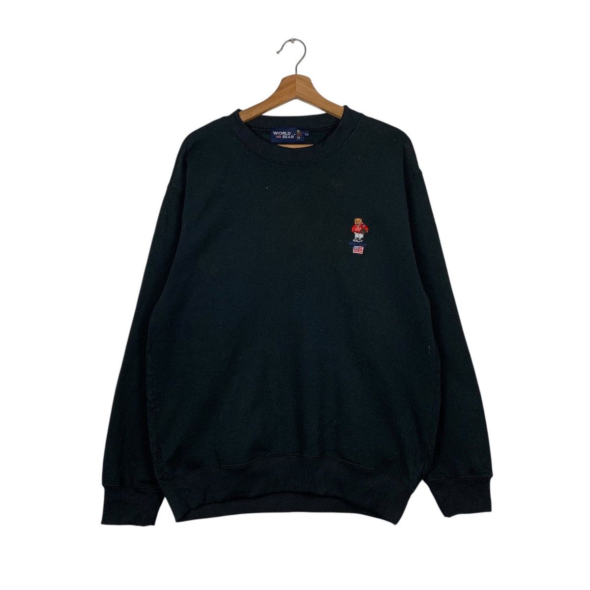 Japanese Brand World Bear Small Logo Crewneck Sweatshirt Size US L / EU 52-54 / 3 - 1 Thumbnail