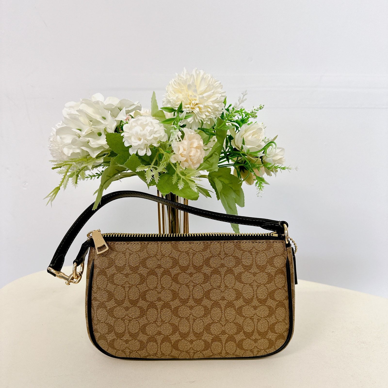 Coach Coach CS445 Nolita 19 In Colorblock Signature IN Khaki Black Size ONE SIZE - 3 Thumbnail