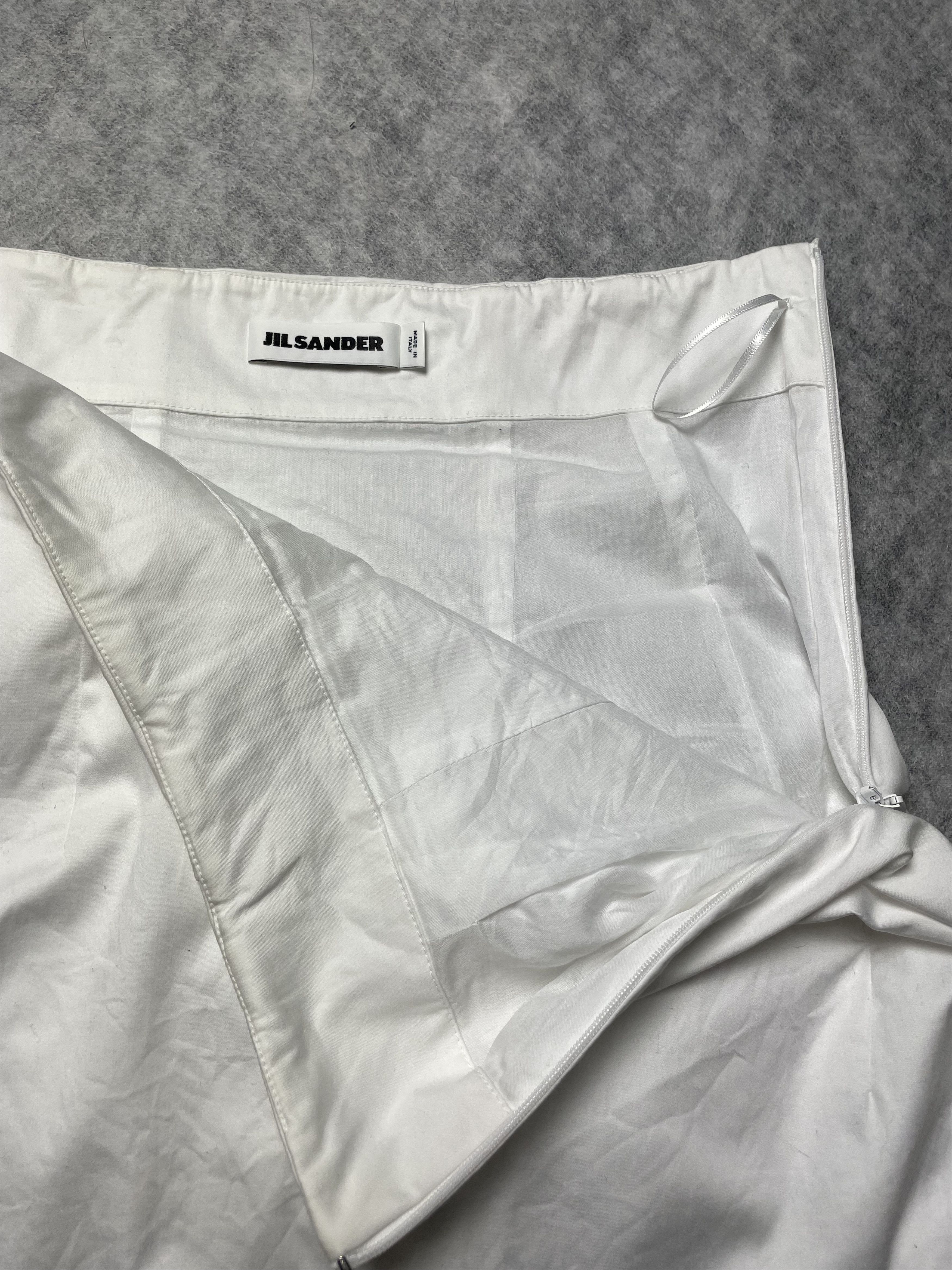 Jil Sander Jil Sander White Elegant Pencil Skirt Size EU36 Size 26" / US 2 / IT 38 - 8 Thumbnail