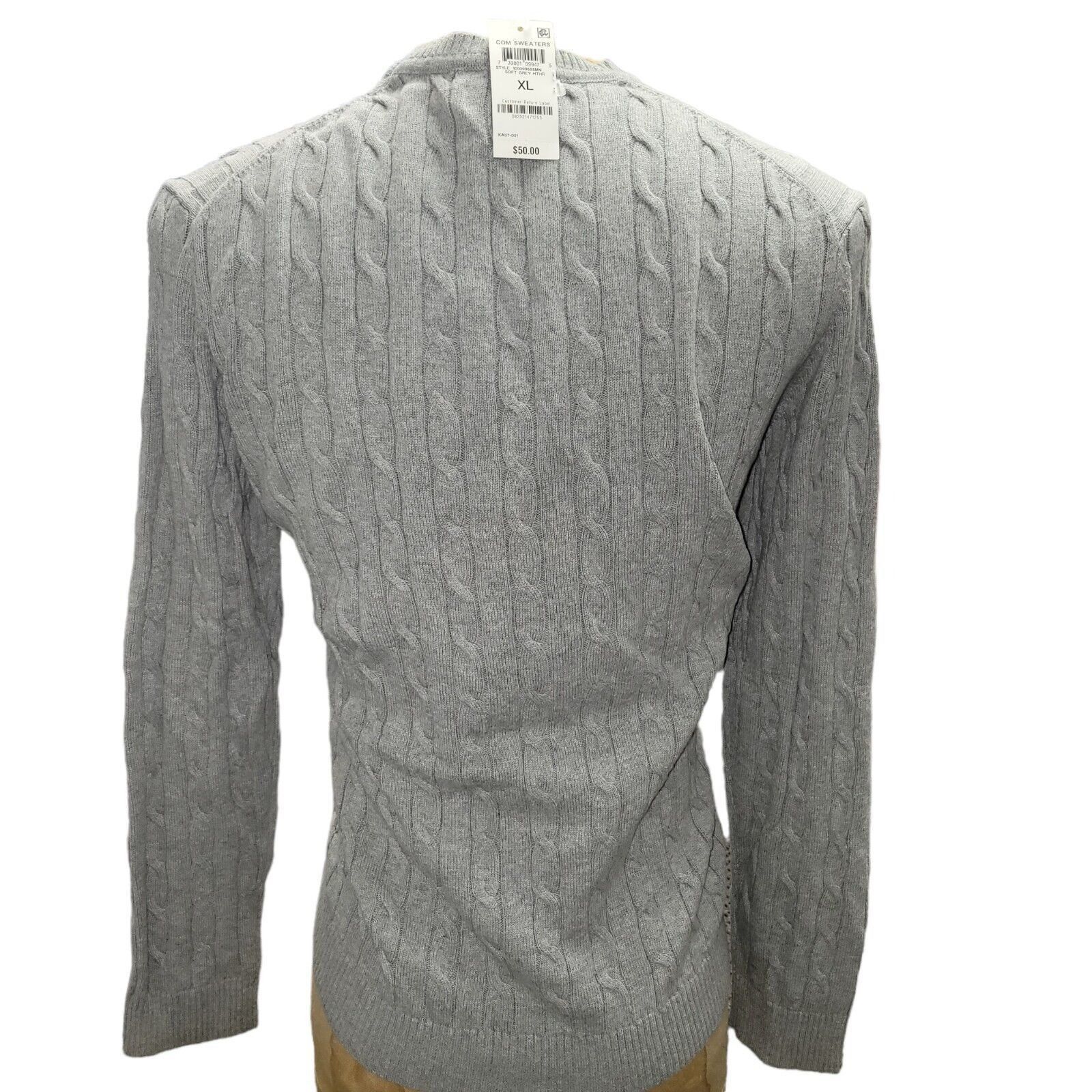 Club Room Men's Clubroom Crew Neck Cotton Sweater. Size XL. New With Size US XL / EU 56 / 4 - 5 Thumbnail