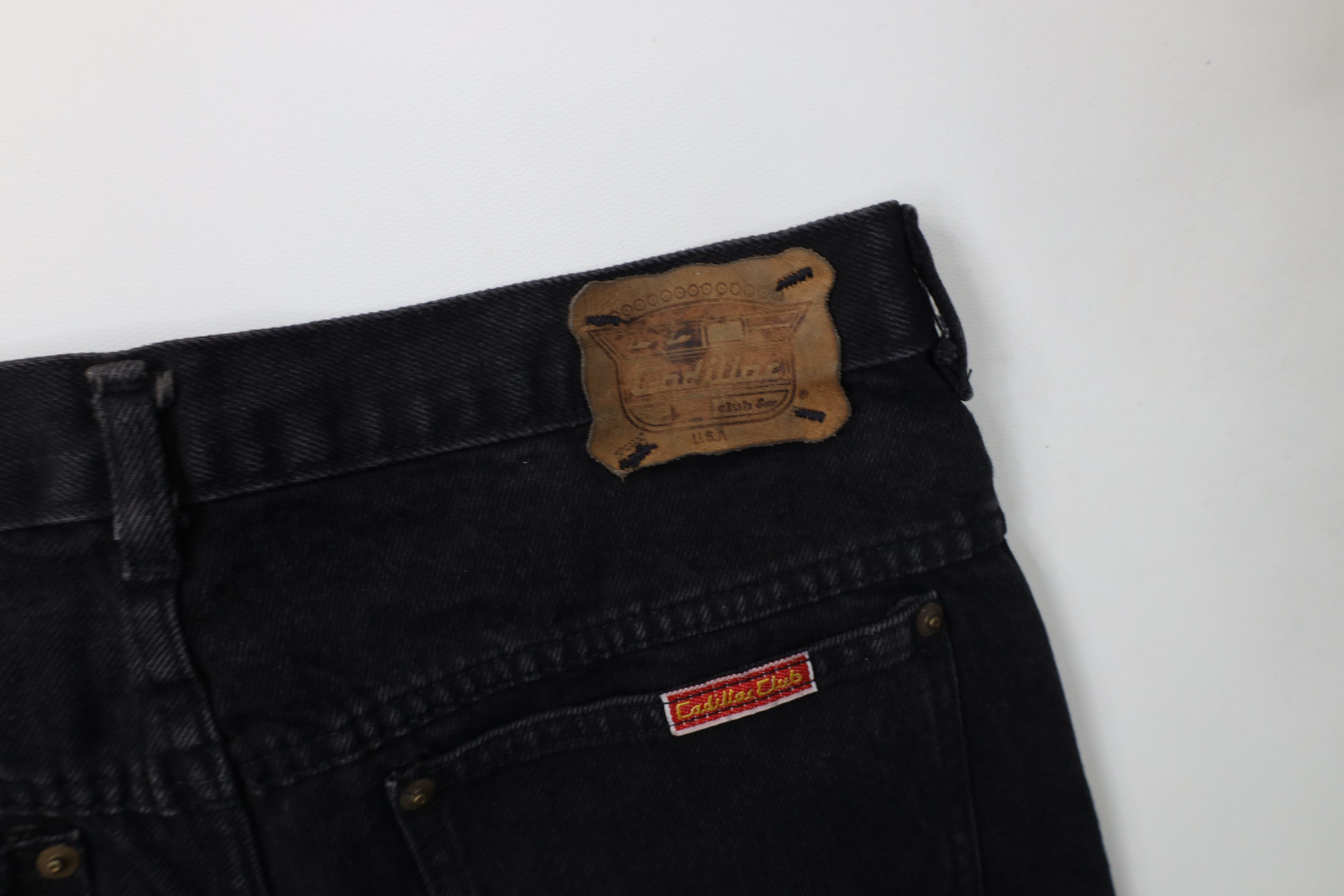 Cadillac Deadstock Vintage 90s Cadillac Car Straight Leg Jeans USA Size US 36 / EU 52 - 15 Thumbnail