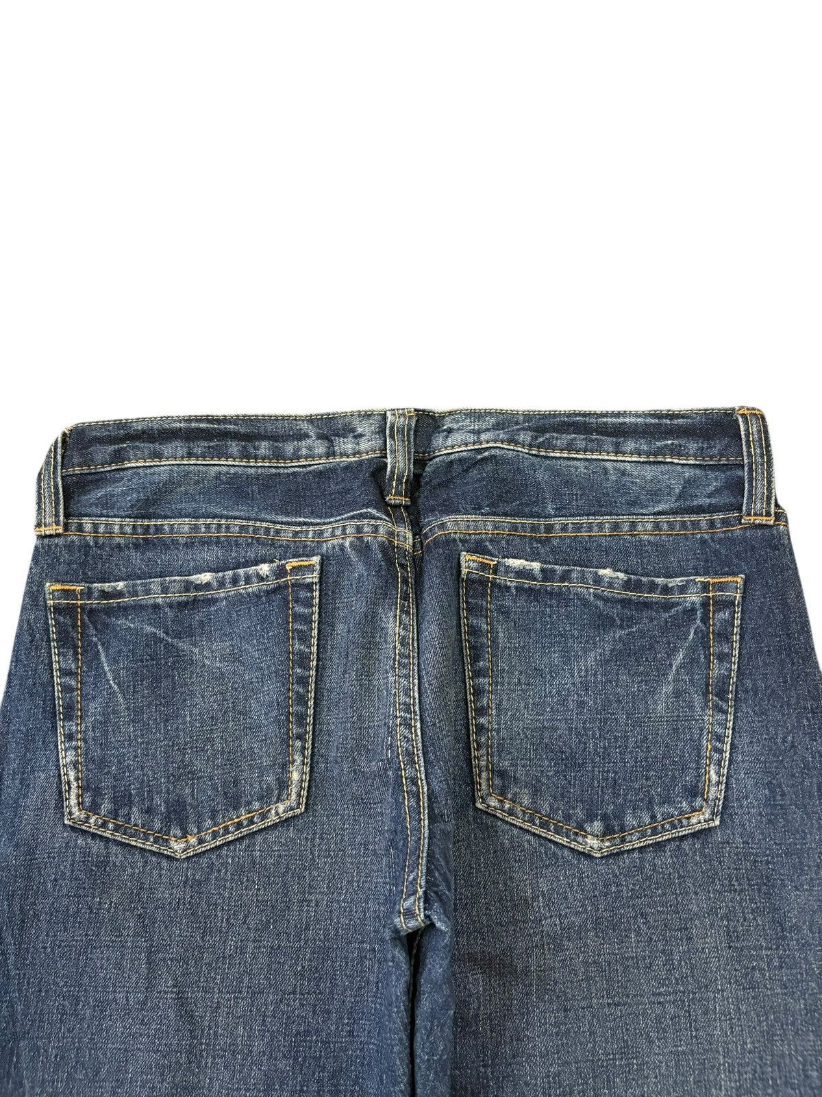 Dsquared2 Vintage Japanese Brand Blue Wash Distressed Sashiko Jeans Size 31" - 4 Thumbnail