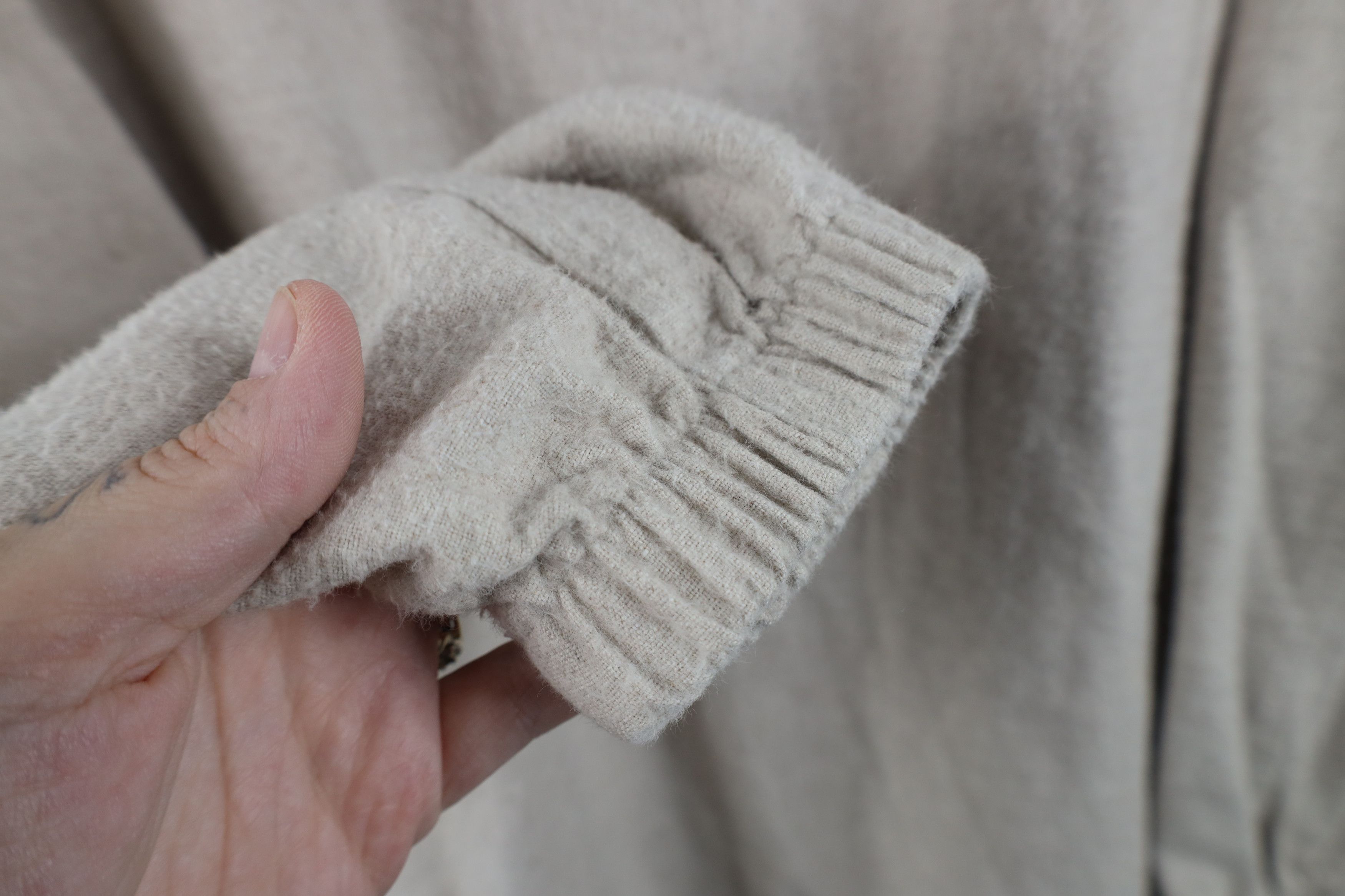 Lands' End Vintage 90s Lands End Chamois Cloth Half Zip Sweater USA Size M / US 6-8 / IT 42-44 - 4 Thumbnail