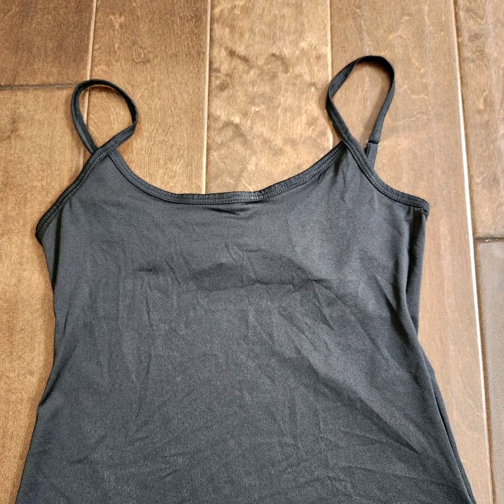 Vintage Lily Tank Top Black Sleeveless Spaghetti Strap Pullover - Small Womens Regular Fit Short Sleeveless Teen Casual Formal Party/Cocktail Size S / US 4 / IT 40 - 4 Thumbnail