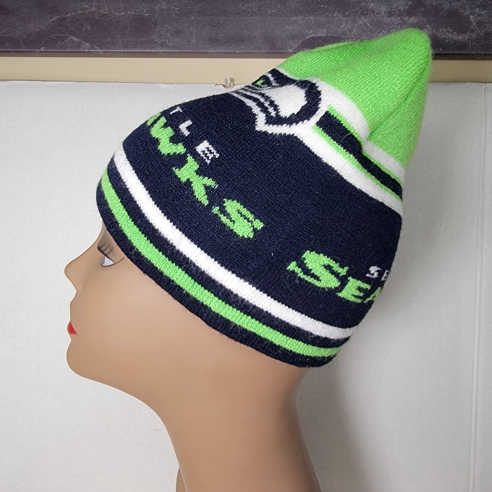 Other Seattle Seahawks Blue & Green Knit Unisex Beanie Size ONE SIZE - 6 Thumbnail