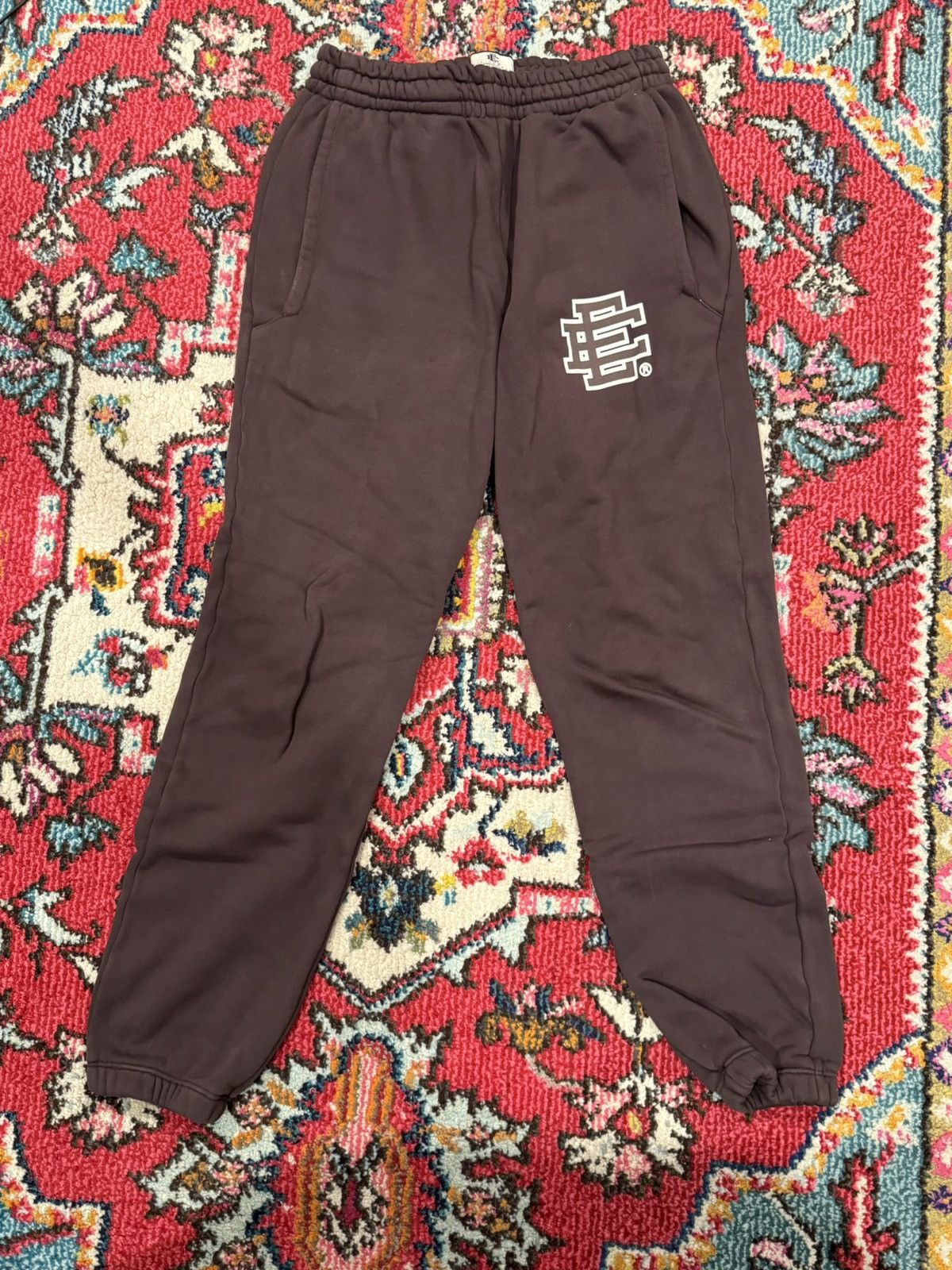 image of Eric Emanuel Chocolate Basic Sweatpant Size Medium, Men's