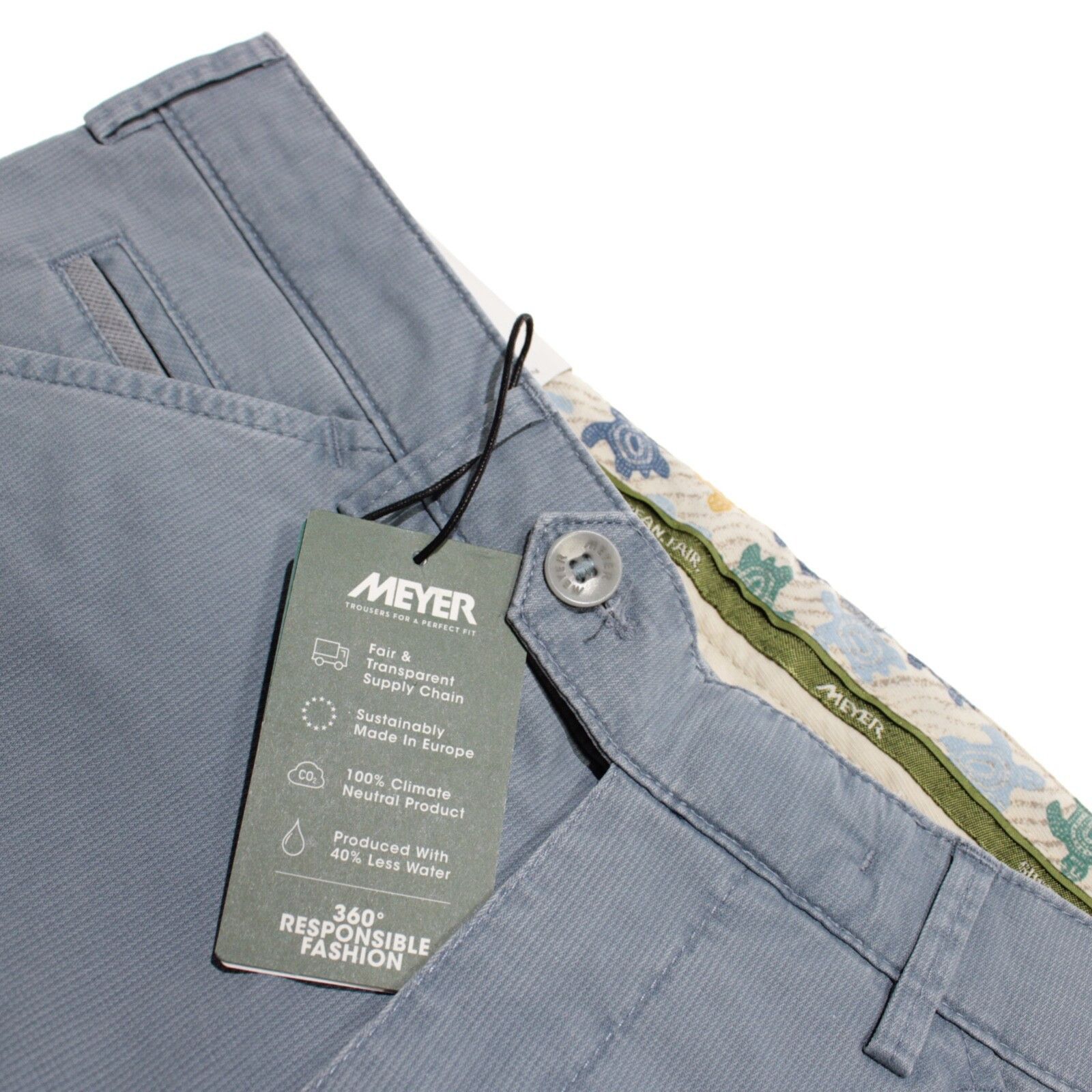 Other Meyer New with tags Chino Size 34 US In Blue Size US 34 / EU 50 - 1 Thumbnail