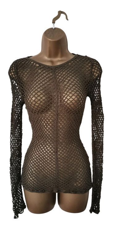 Vintage Vintage long sleeve Crochet top Size ONE SIZE - 1 Thumbnail
