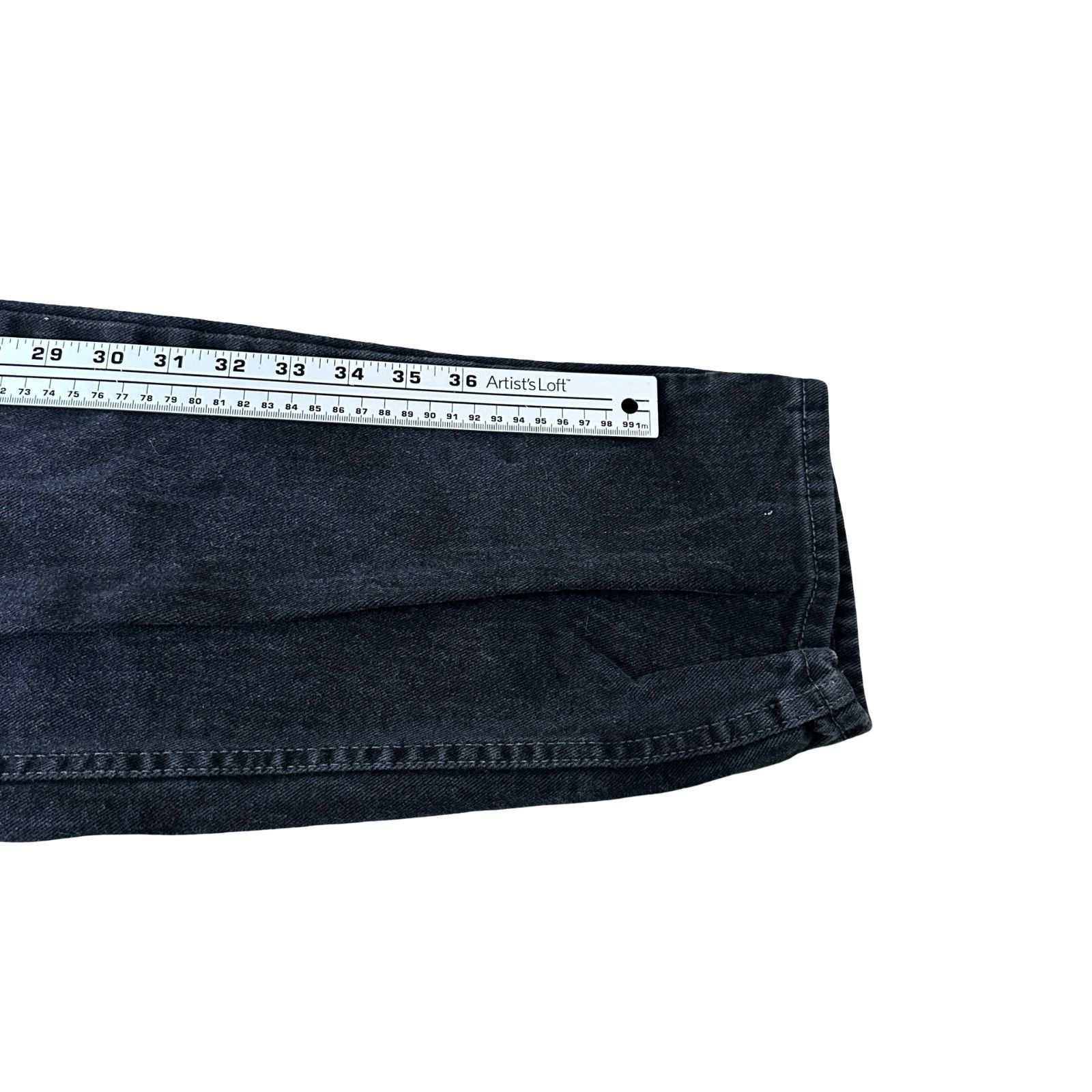 Levi's Vintage Levi's 550 Relaxed Jeans Men 36x32 Black Denim USA Size US 36 / EU 52 - 10 Thumbnail