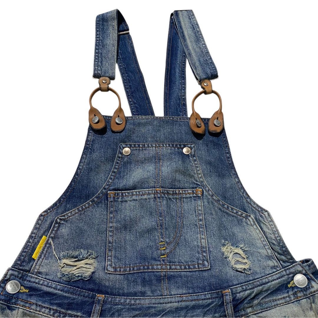 Other Meltin pot distressed denim overall shorts Size 28" / US 6 / IT 42 - 3 Thumbnail