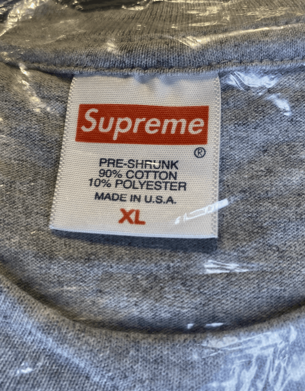 Supreme NWT Supreme Shadow Tee - Heather Grey - XL Size US XL / EU 56 / 4 - 4 Thumbnail