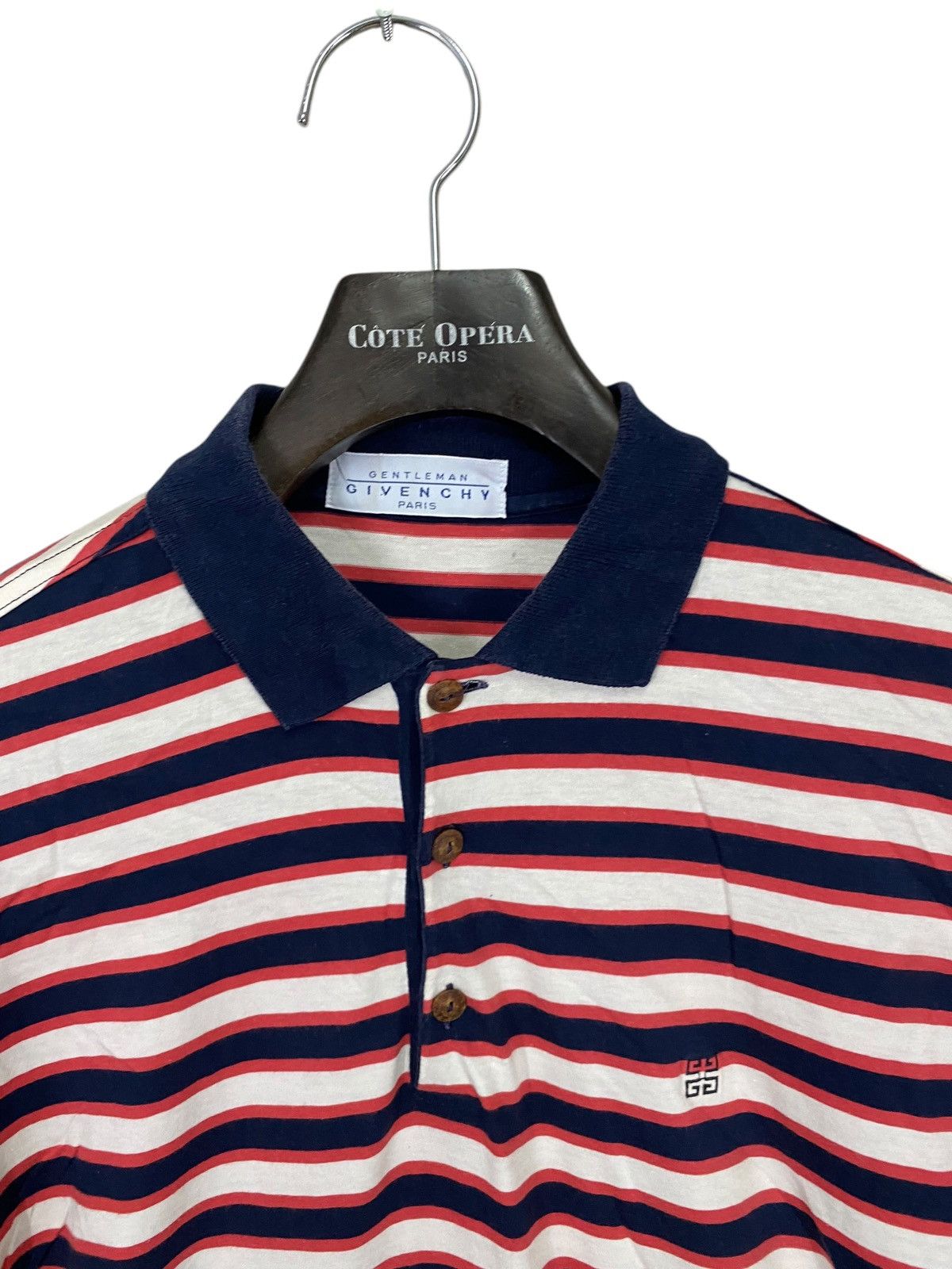 Designer × Givenchy Vintage gentleman givenchy paris striped polo Size US M / EU 48-50 / 2 - 4 Thumbnail
