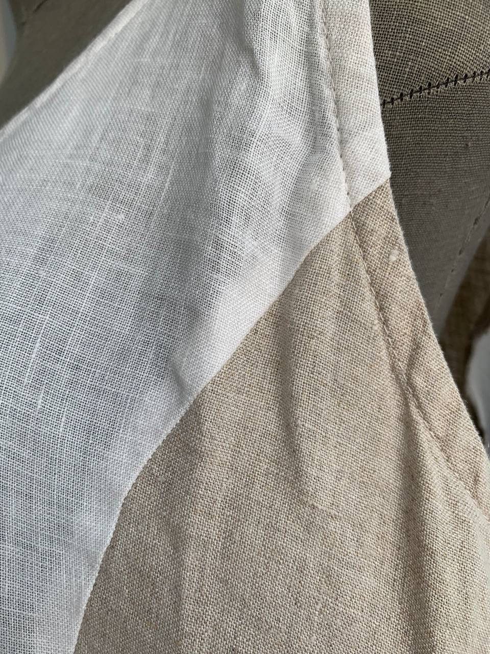 Other Cocon.commerz by Privatsachen Multicolor Linen Flare Dress Size L / US 10 / IT 46 - 16 Thumbnail